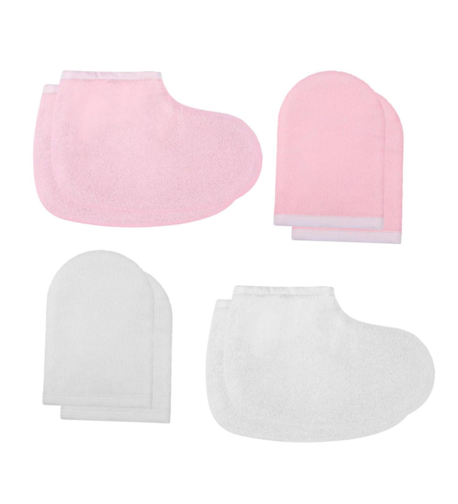 FOMIYES 4 Pairs Bath Mitt Glove Paraffin Wax Mitts and Booties Cloth Gloves Booties Paraffin Bath Gloves for Wax Bathing Accessories Beauty Accessories Gloves Hand Product M As Shown - Buy Online on GoSupps.com