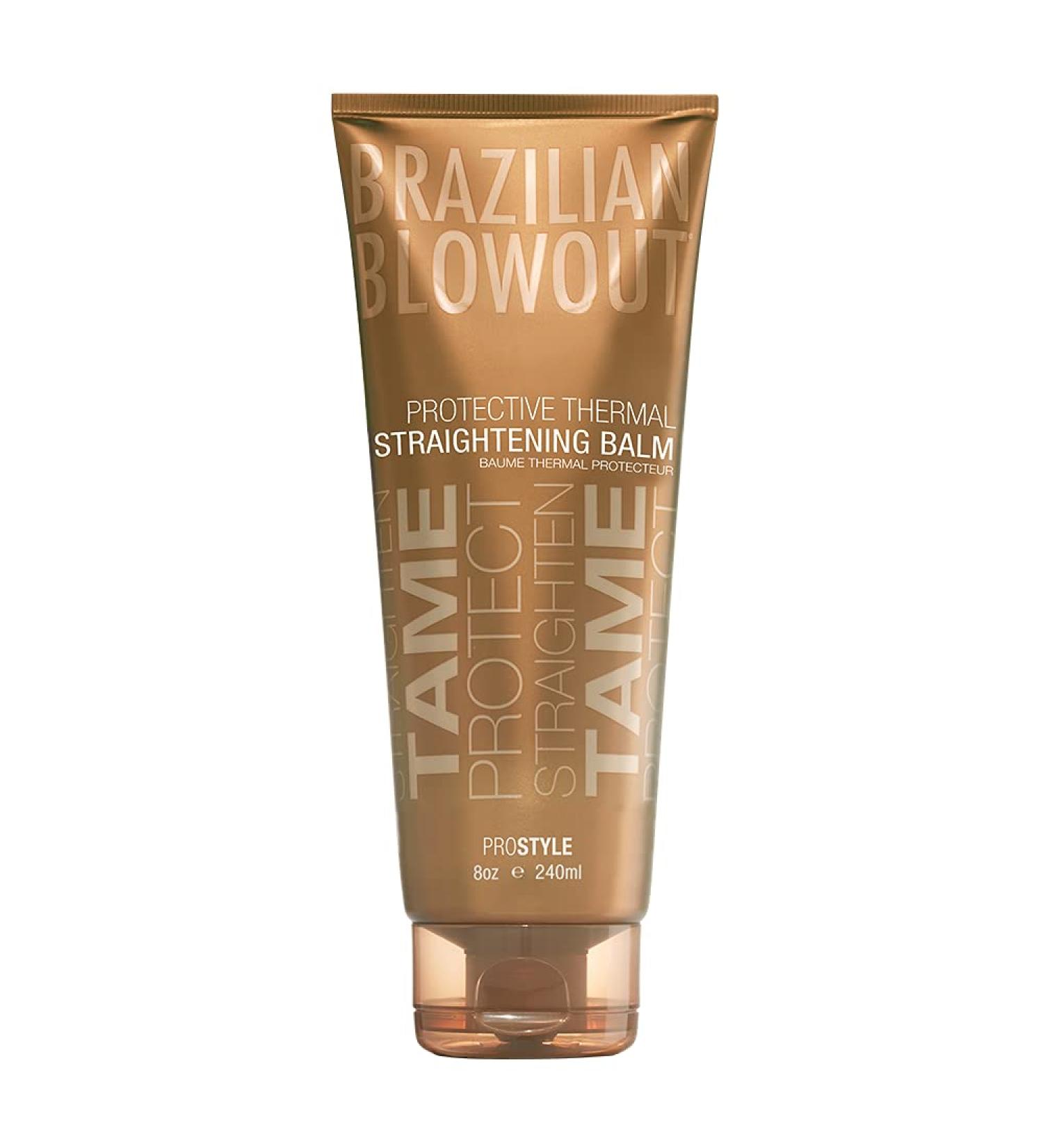 Brazilian Blowout Protective Thermal Straightening Balm 8 Fl Oz - Heat Protectant Hair Treatment - Buy Online on GoSupps.com