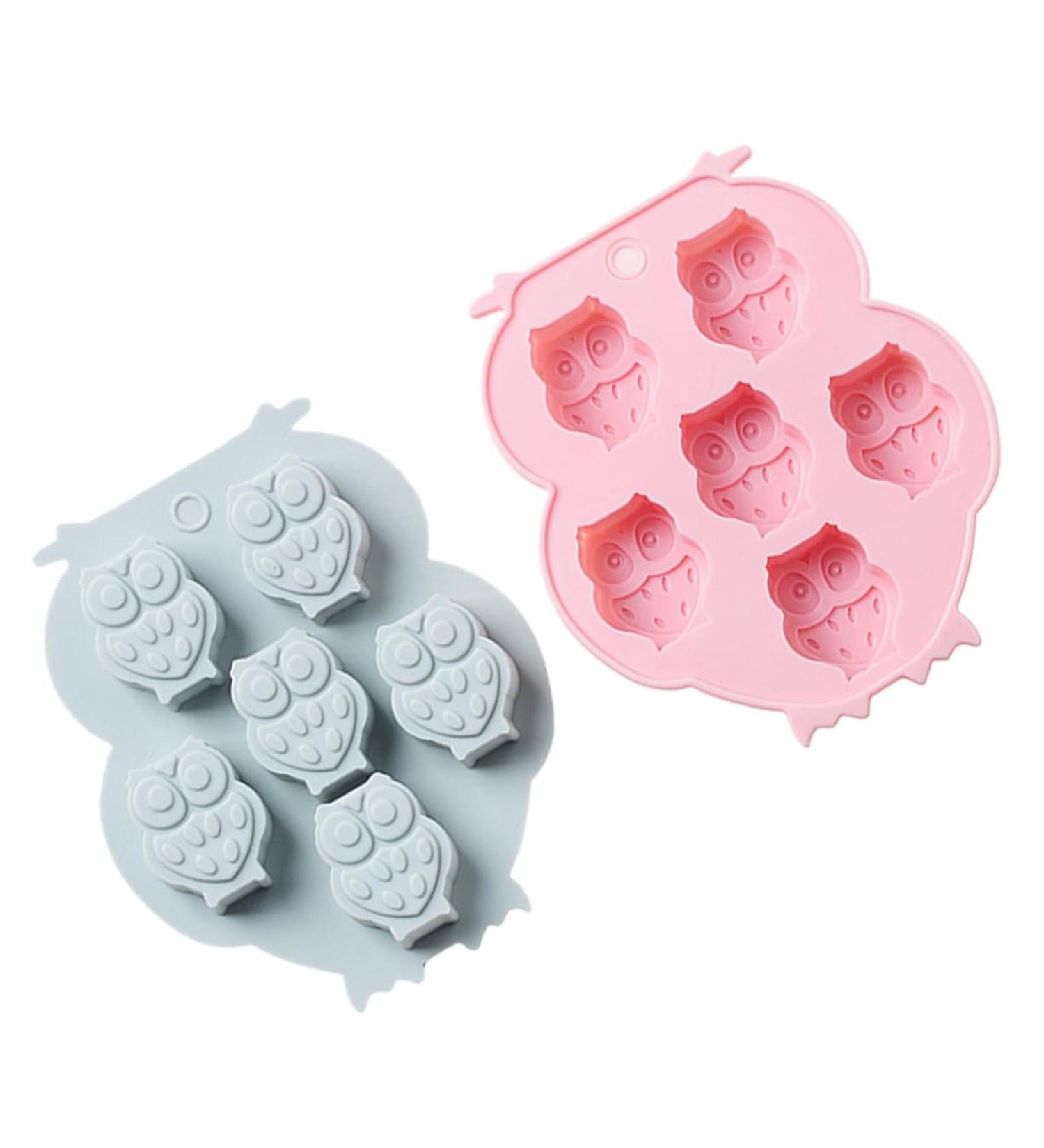Ciieeo 2pcs Silicone Mold Clay Molds Handmade Making Mold Candy Trays Pan Cookie Baking Molds Muffin Cupcake Mold Animal Baking Spring Silicone DIY Silica Gel Chocolate Mold Self Made 12.7x10.7x1.7cm Blue - Buy Online on GoSupps.com