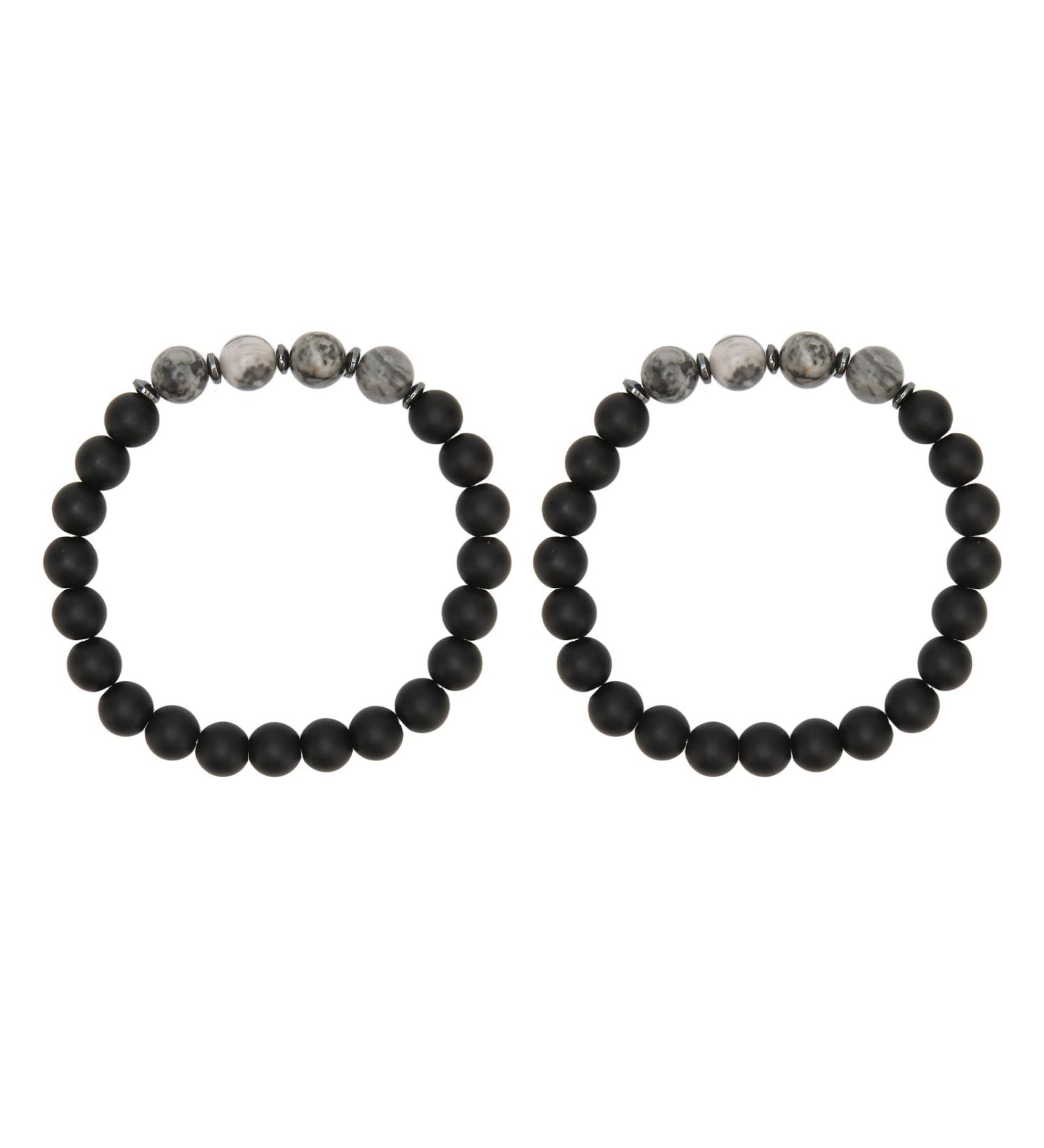 Buy Fashion Stone Bracelet for Men & Women | Acupuncture Slimming Pain Relief Magnetic Bracelet - Buy Online on GoSupps.com