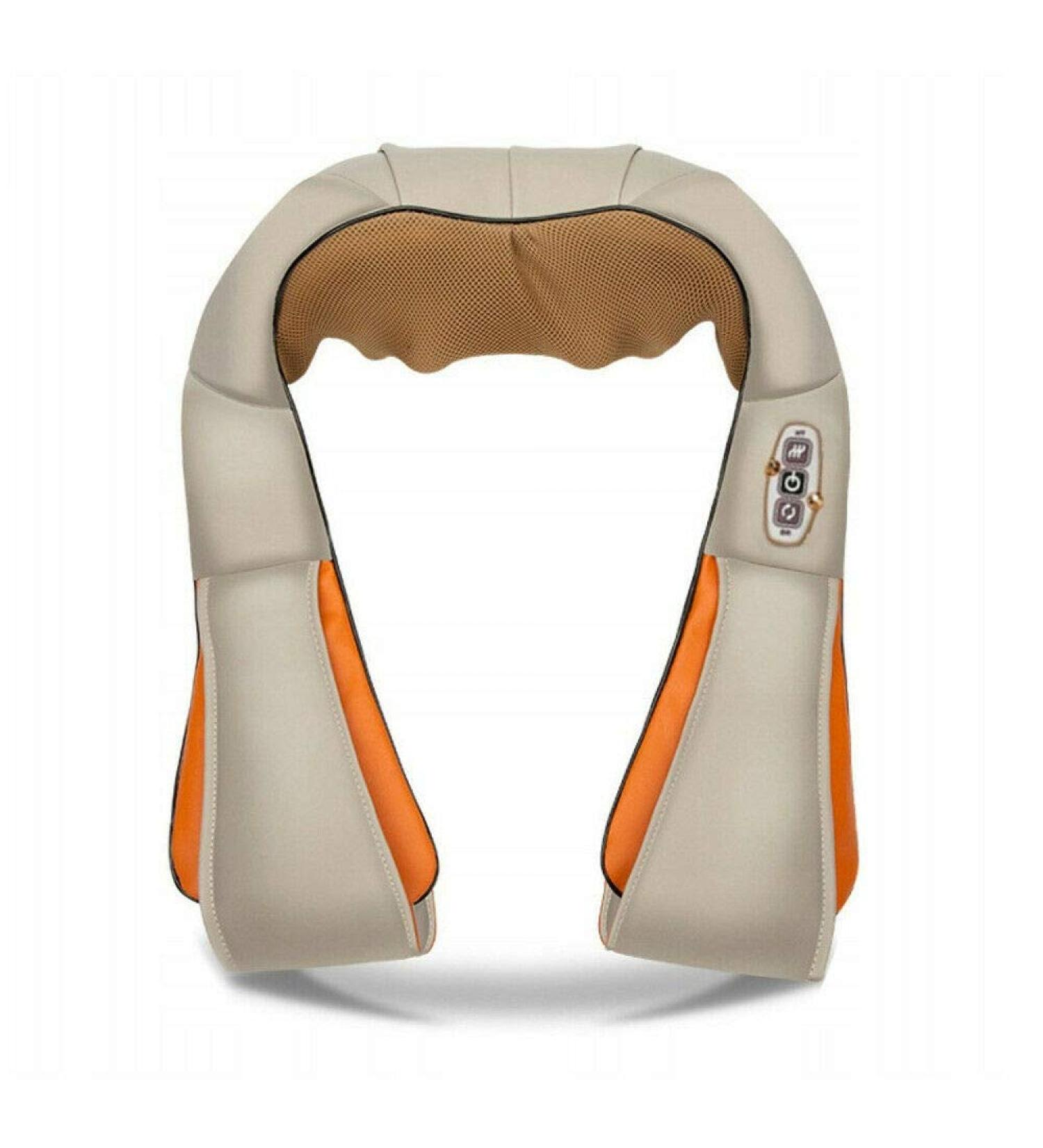 Pokar Neck Massage Device with Heat - 3D Shiatsu Pillow for Shoulder & Back Pain Relief at Home | Adjustable Speeds & Electric Massage - Buy Online on GoSupps.com