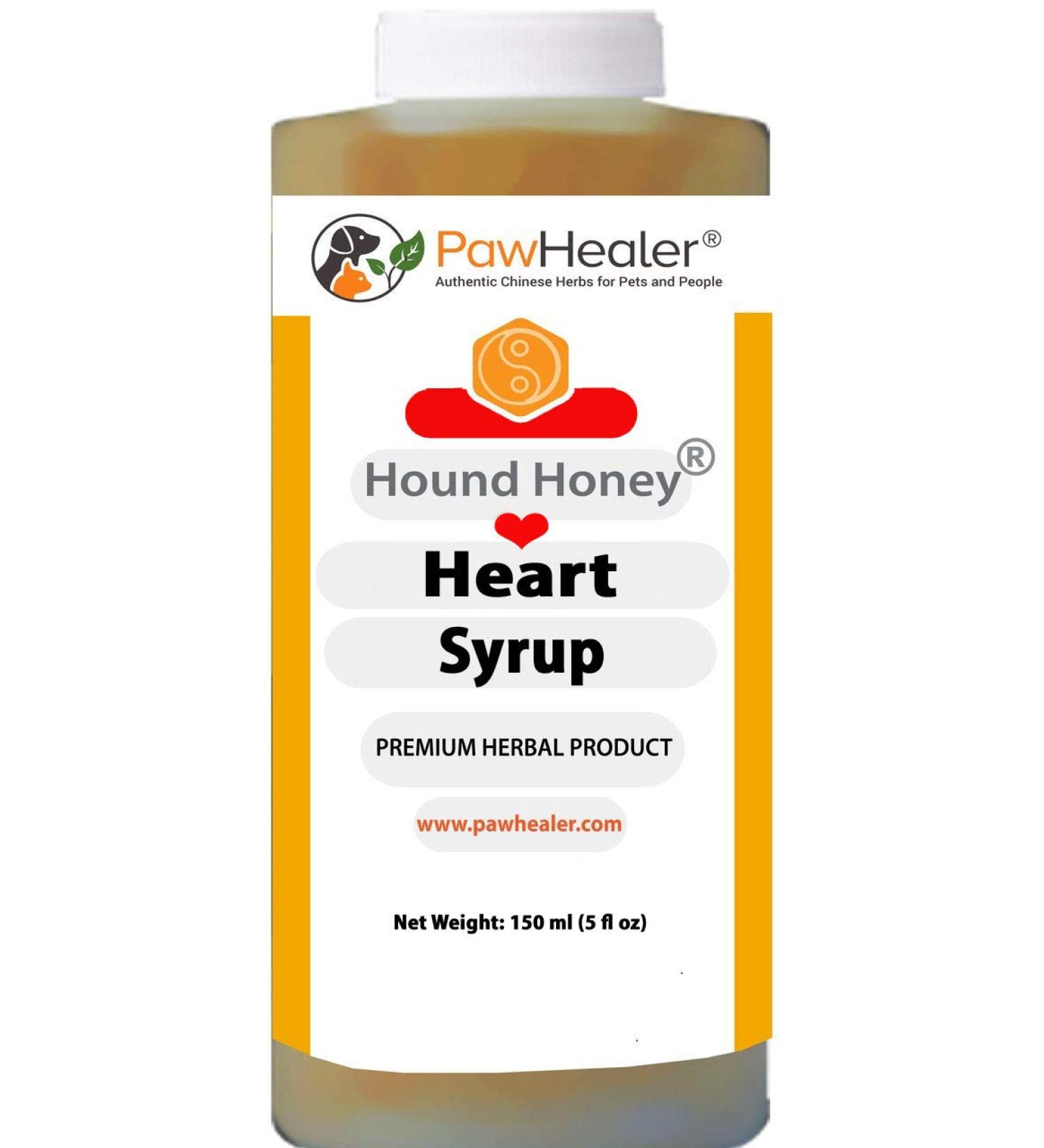 PawHealer Hound Honey: Heart Syrup - Herbal Remedy for Dog Cough - 150 ML - Inhibitor - Gagging and Wheezing Due to Heart - Buy Online on GoSupps.com