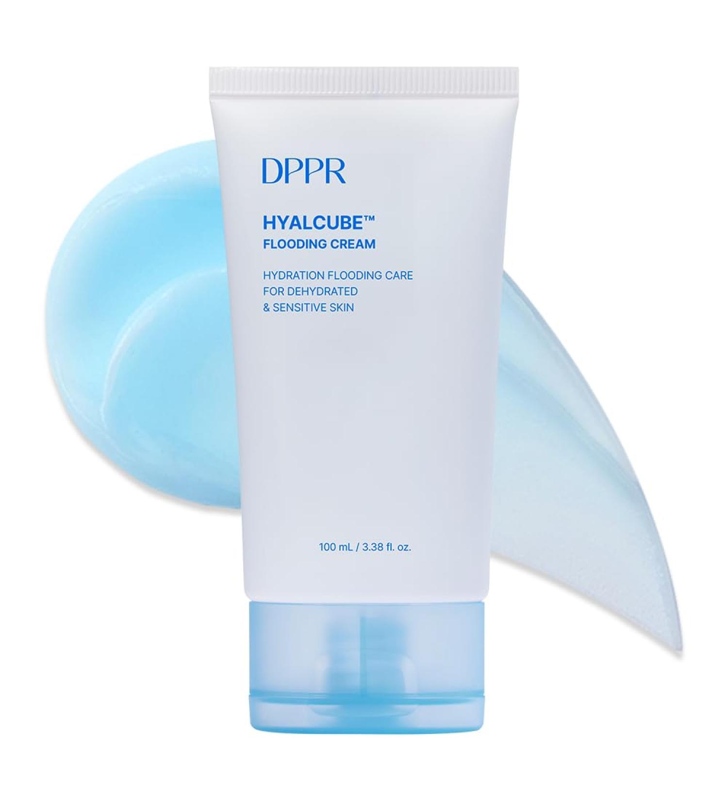 DPPR HYALCUBE Flooding Cream Korean Skincare Face Moisturizer Cream for All Skin Type Glass Skin care Deep Moisturizing & Soothing Glowy Skin Hyaluronic Acid Paraben free(3.38 fl. oz / 100ml) - Buy Online on GoSupps.com