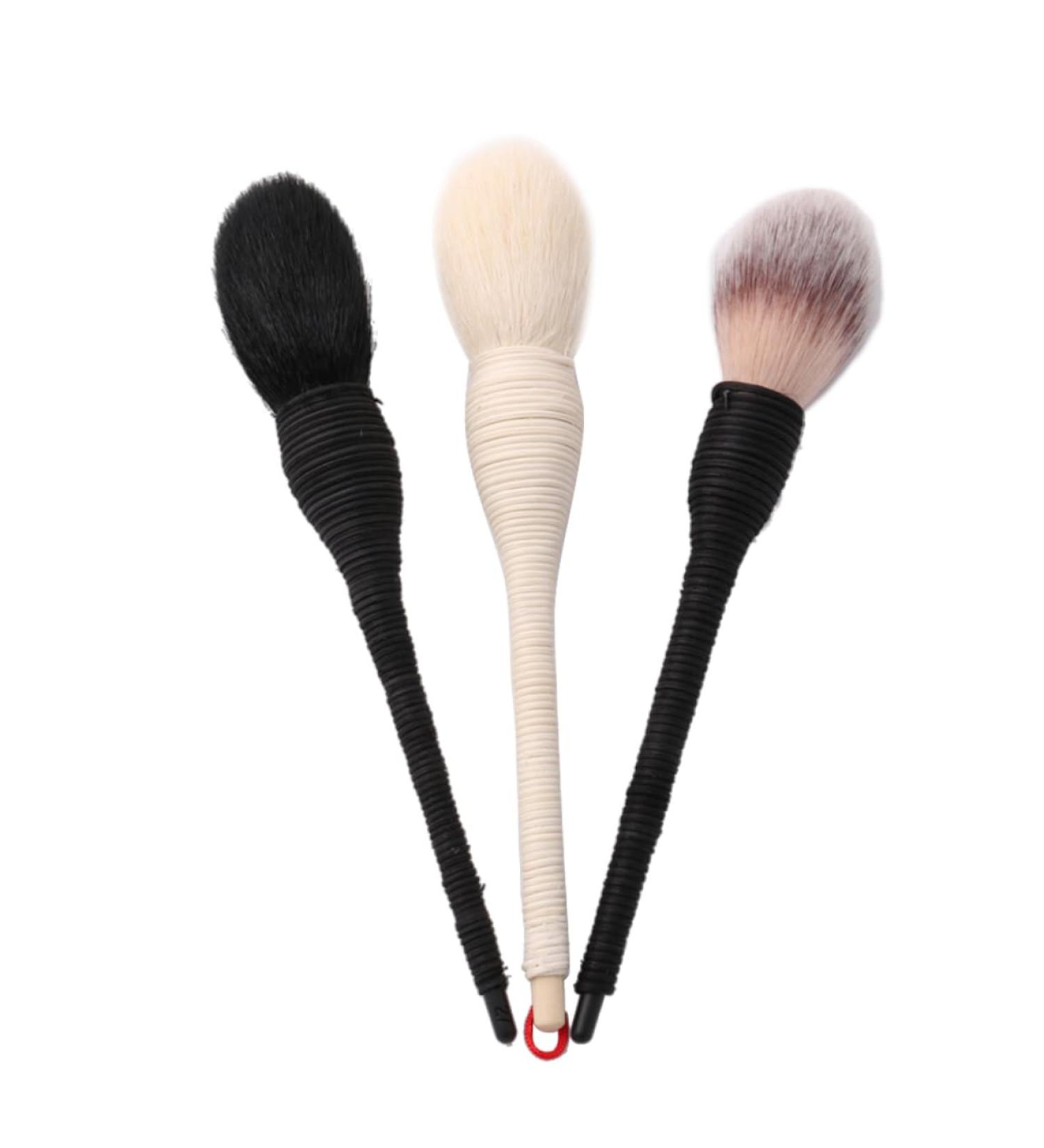 Beaupretty Ratan Powder Brush Travel Powder Brush Stippling brush Blending Cosmetic Brush buffing brush liquid brush Powder Large brush portable tool Wool - Buy Online on GoSupps.com