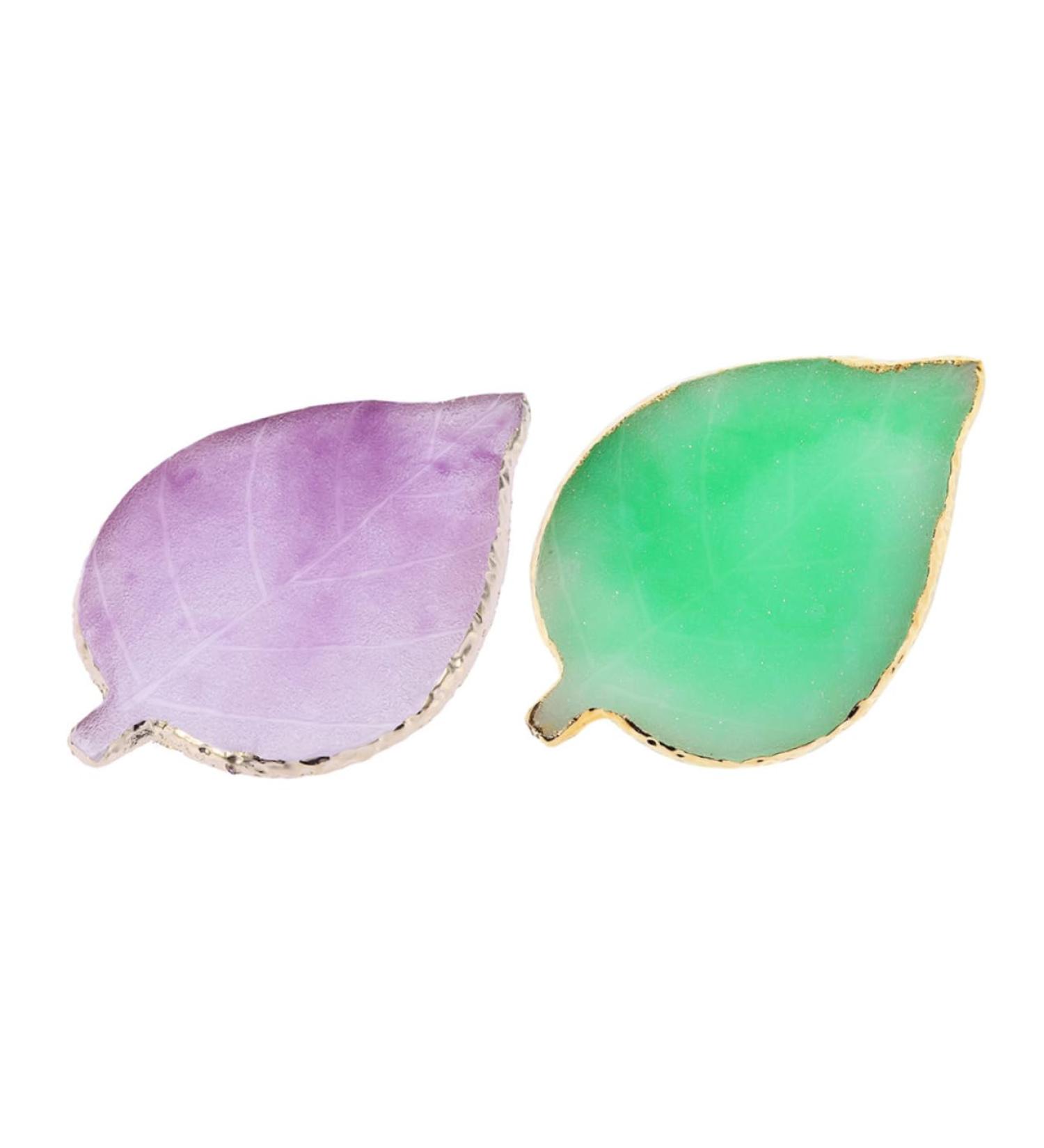  Healvian Healvian 2 Piece Nail Palette Practical Manicure Palette Display Trays for Nail Art Jewelry Tray Nail Art Palette Leaves Palette Display Racks for Nail Tips Nail Display Racks Resin - Buy Online on GoSupps.com