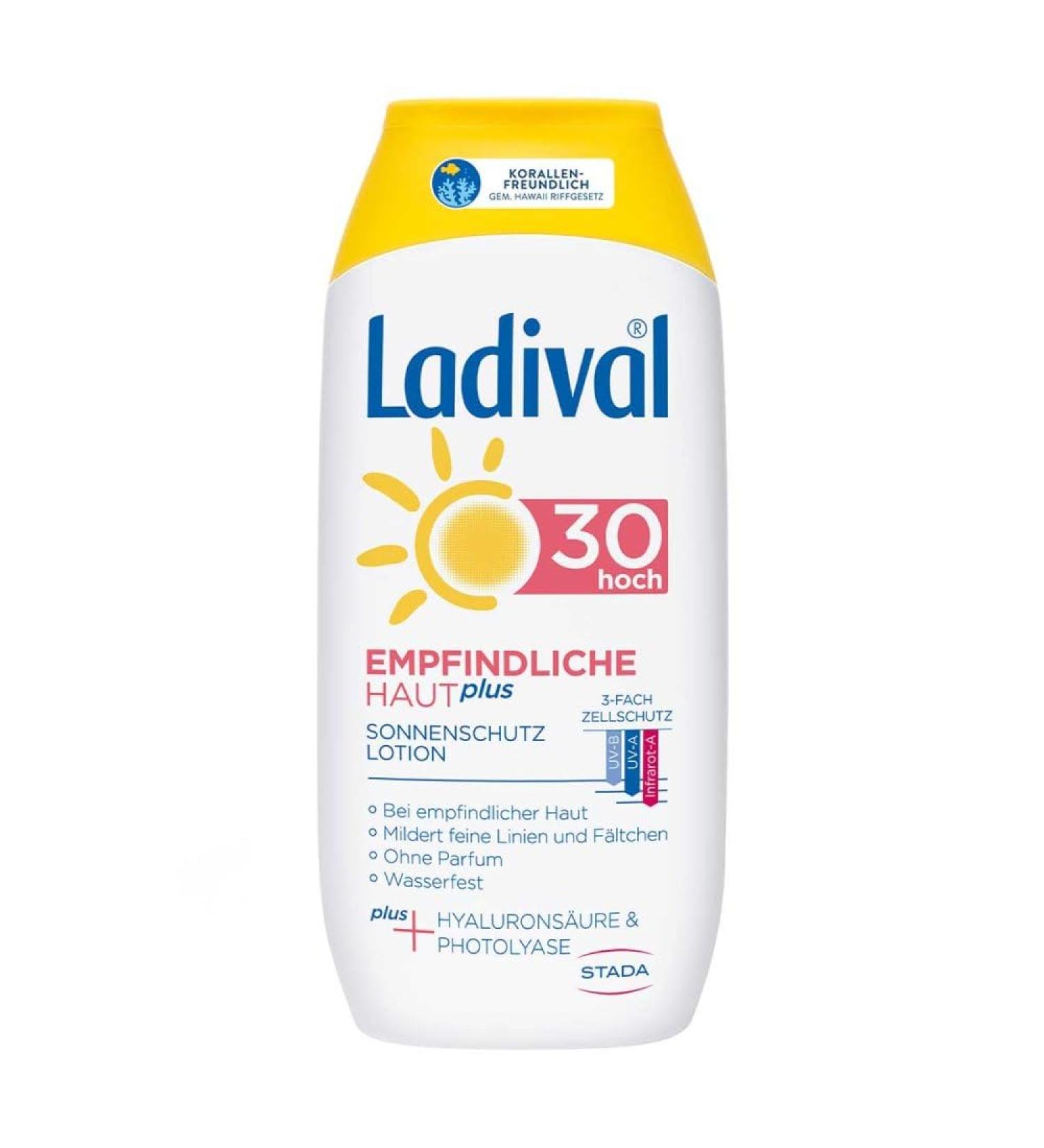LADIVAL Sensitive Skin Plus SPF 30 Lotion 200 ml - Best Sunscreen for Sensitive Skin | International Shipping Available - Buy Online on GoSupps.com