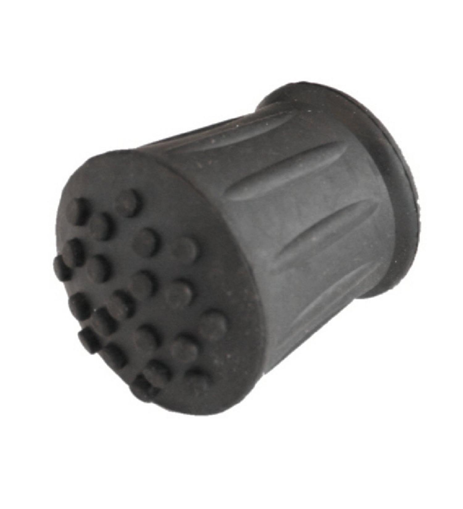 2 x Walking stick ferrule 15mm (7/8") black rubber