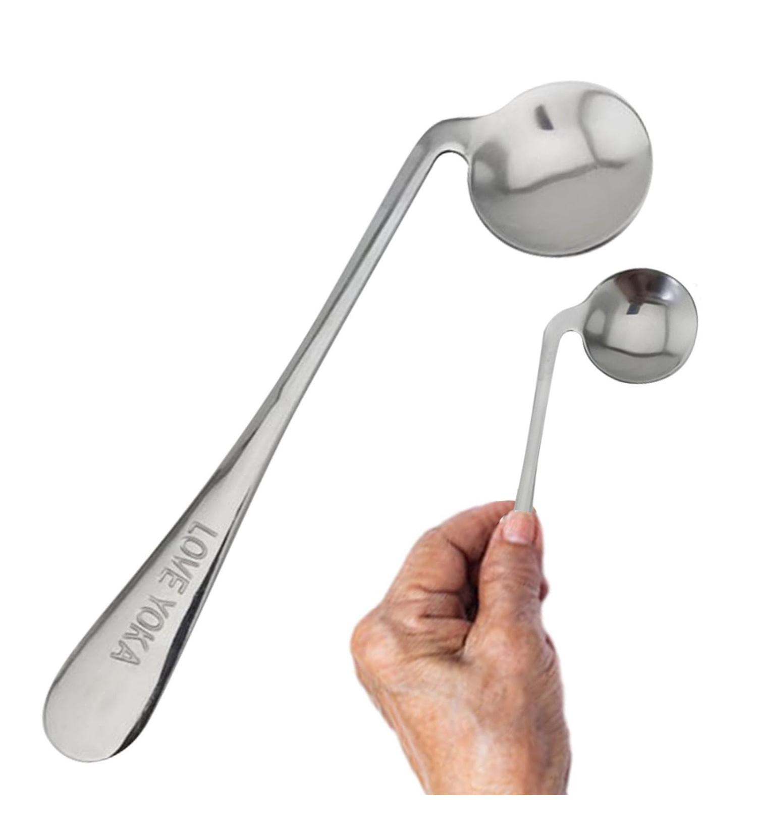 Elderly Elbow Spoon - Angled Eating -Feeding Spoon Utensil - Elder Feed Nursing Utensil Convenient for Elderly Seniors and Disabled Adults Pochy Left Hand - Spoon - Buy Online on GoSupps.com