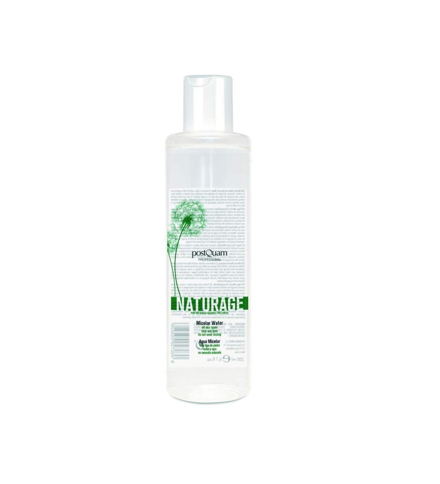POSTQUAM Professional Naturage Micellar Water 200ml | Non-Greasy Makeup Remover | Active Ingredients for Clean Skin - Buy Online on GoSupps.com