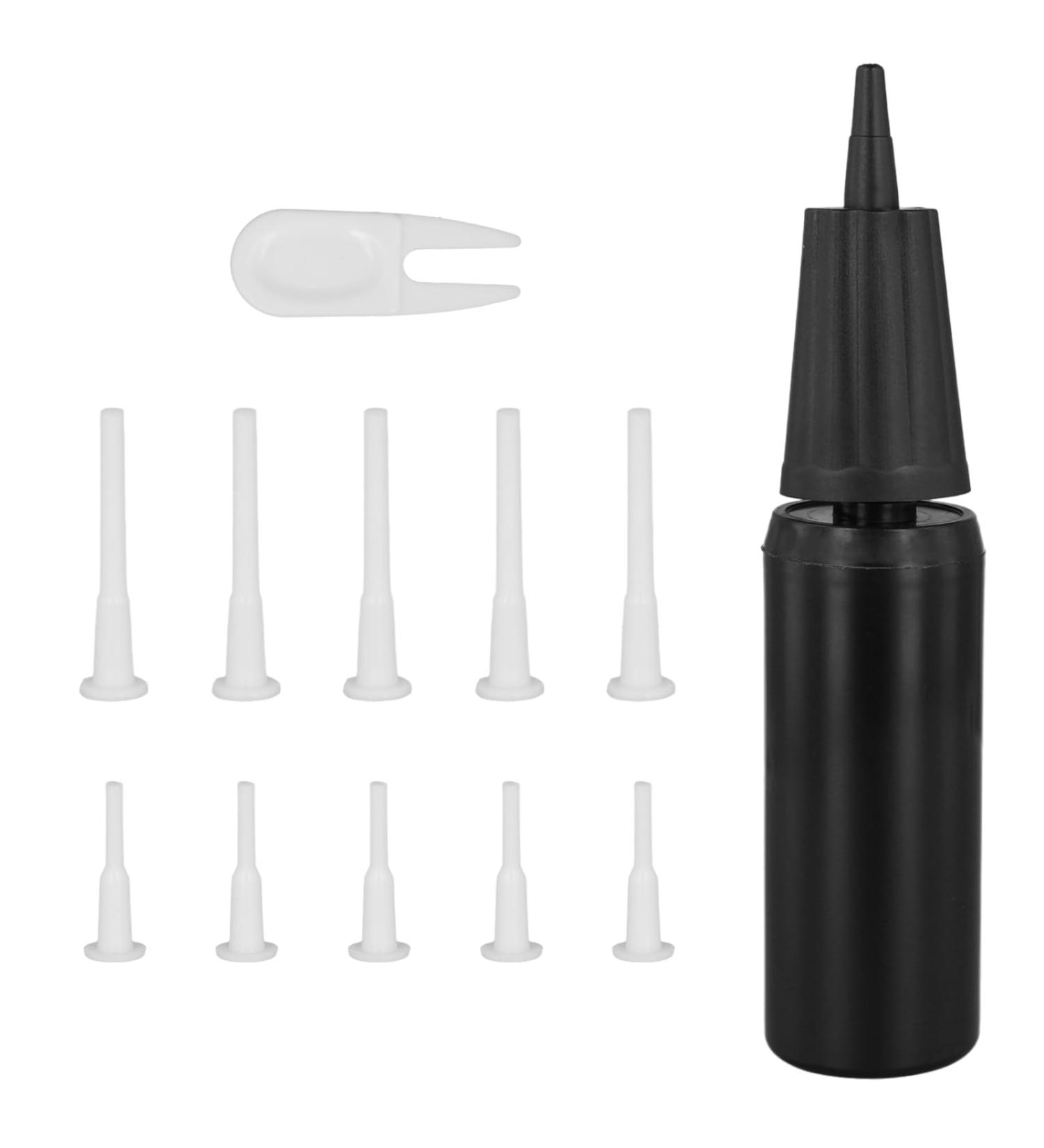 Peutier Gymnasium Ball Pump - Yoga & Inflatable Balls Pump with 10 Fitness Ball Plugs | Ideal for Gymnastics Ball & Easy Plug Replacement - Buy Online on GoSupps.com