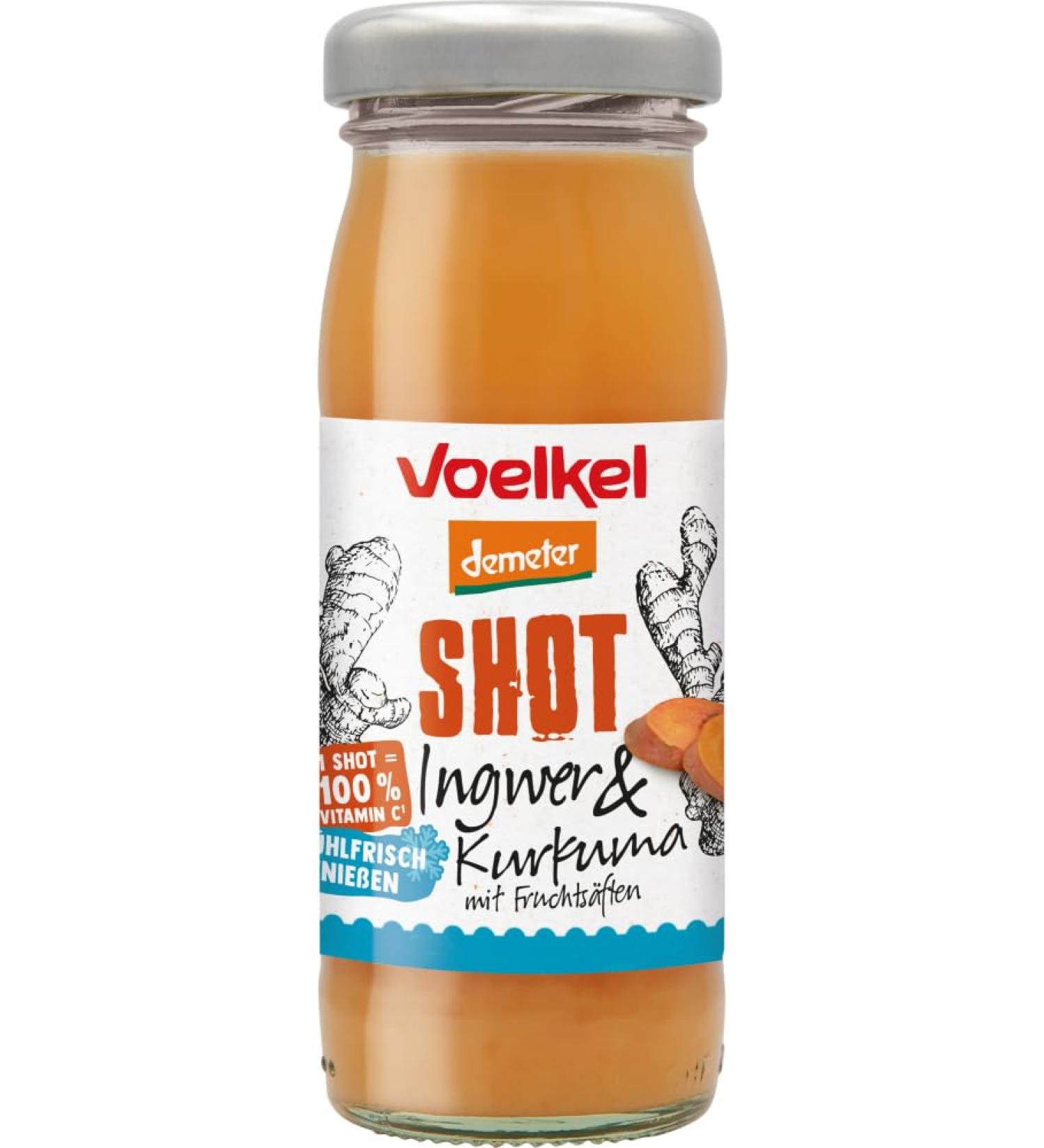 Voelkel Voelkel Bio Shot Ginger & Turmeric Refrigerant (6 x 95ml)