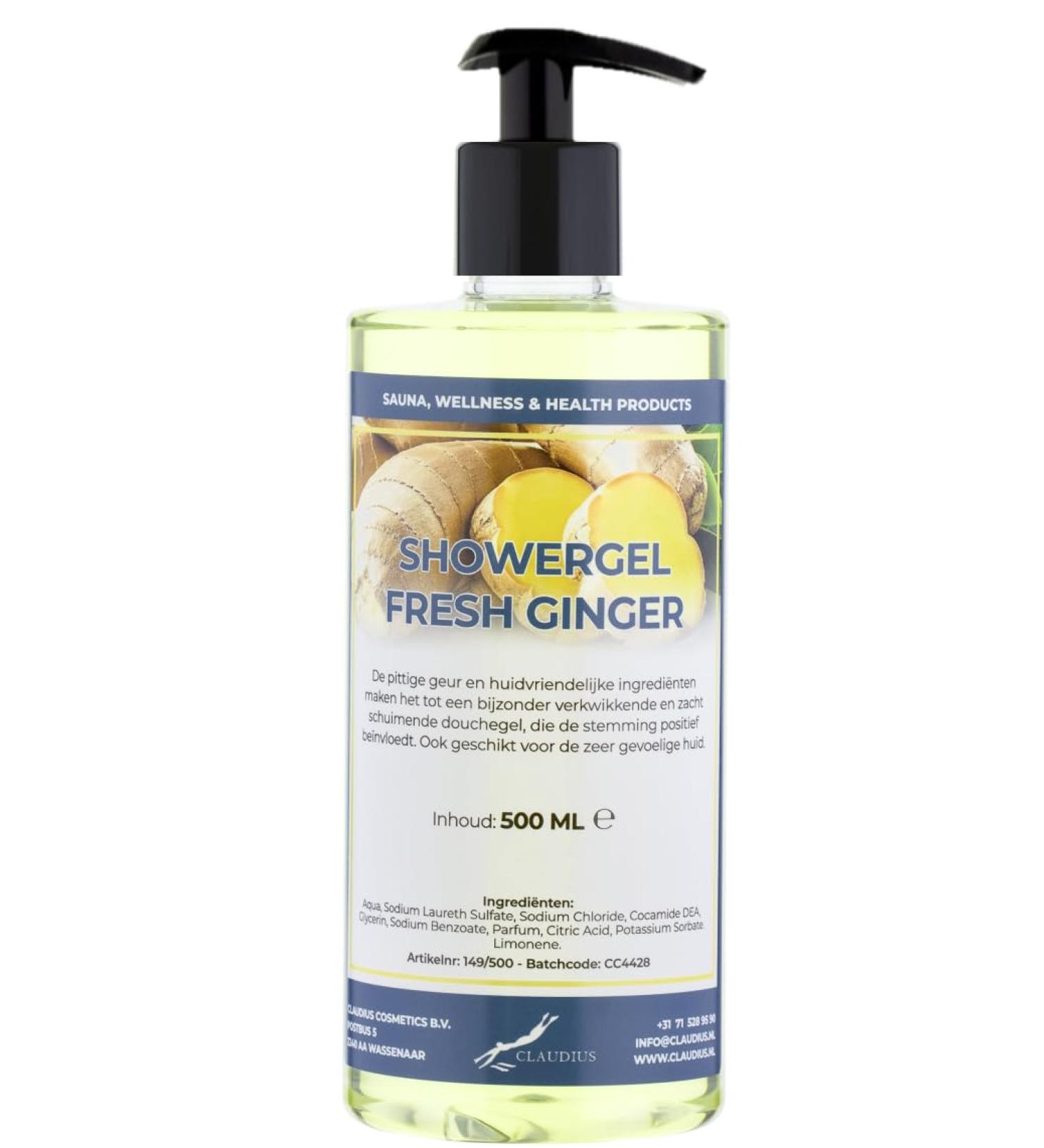 Claudius Shower Gel Fresh Ginger 500 ml with free pump Shower gel