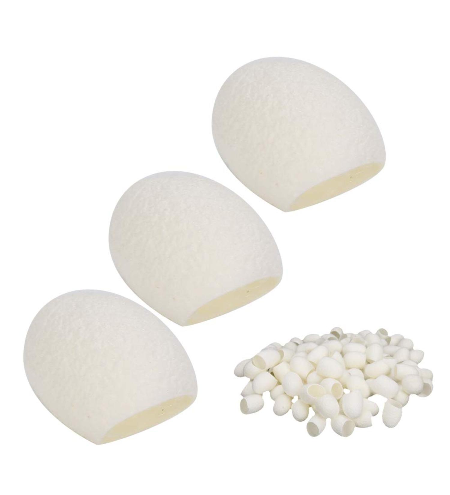 Blackhead Removal Exfoliating Silkworm Balls 100pcs Facial Care Silks Clean Pores Care for Skin - Buy Online on GoSupps.com
