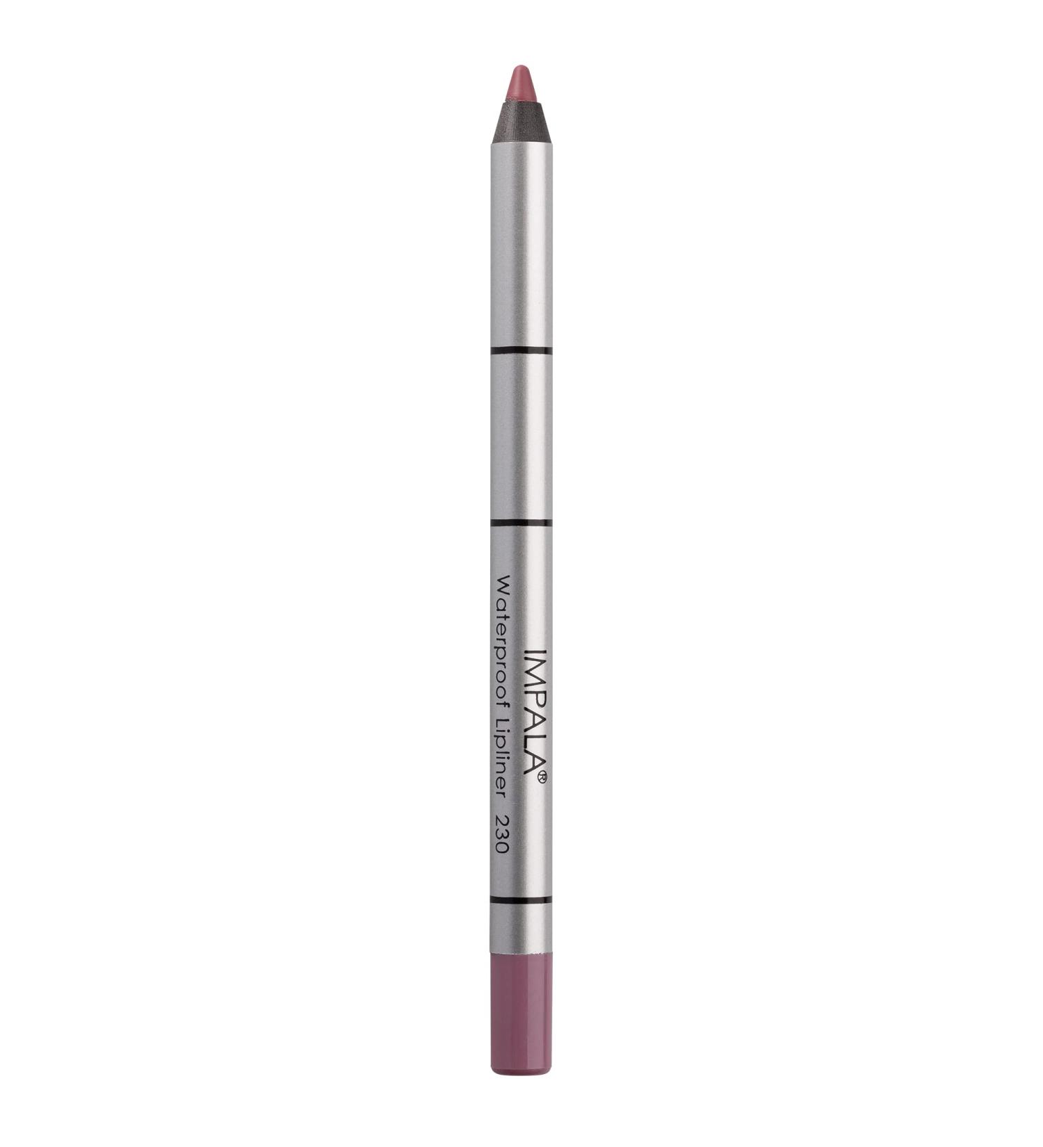 IMPALA | Creamy Waterproof Lip Pencil Matte Lilac Color 230 | Permanent Lip Liner | Waterproof Lip Pencil | Long-lasting Lip Liner | Volumizing Effect 230 Lilac Matte - Buy Online on GoSupps.com
