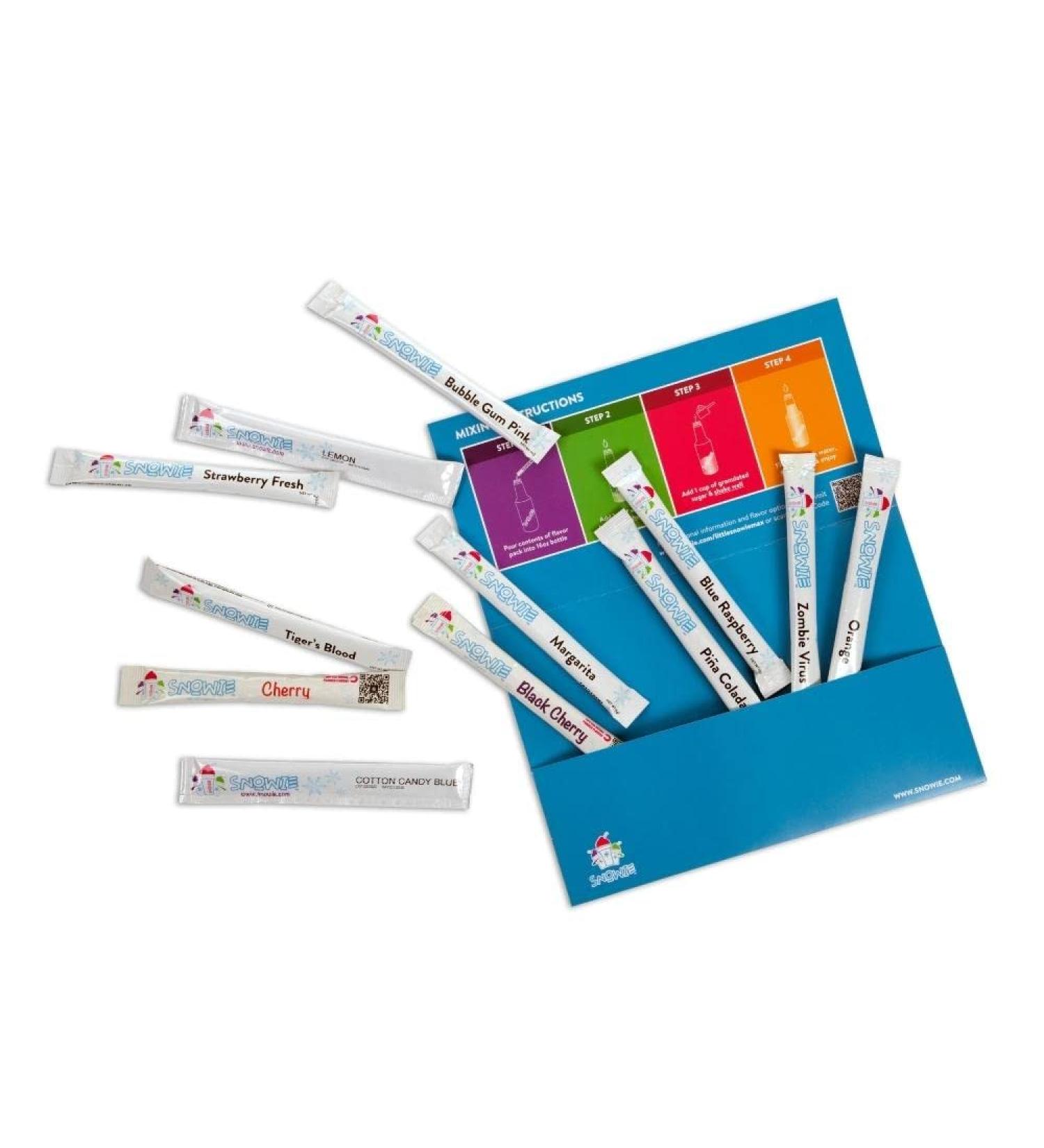 Snowie Shaved Ice Snow Cone Syrup Powder Sticks - Lanai Kit 12 Pack - 12 Pint Pack, Original Flavor - 1 Count - Buy Online on GoSupps.com