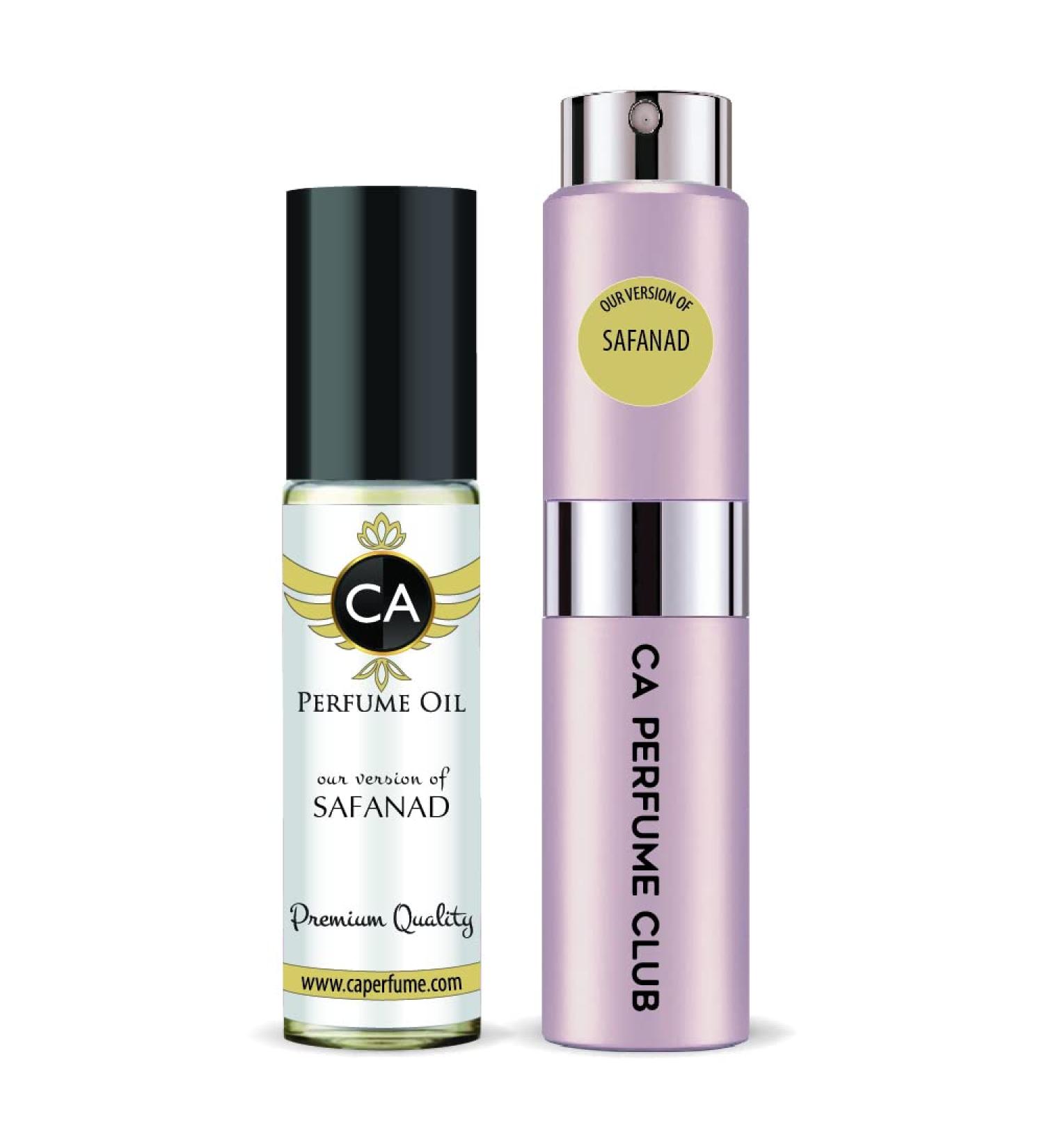 CA Perfume Duo Impression of Safanad For Women Sprayer + Body Oil Roll-On Bottles 0.27 Fl Oz+0.33 Fl Oz - Buy Online on GoSupps.com