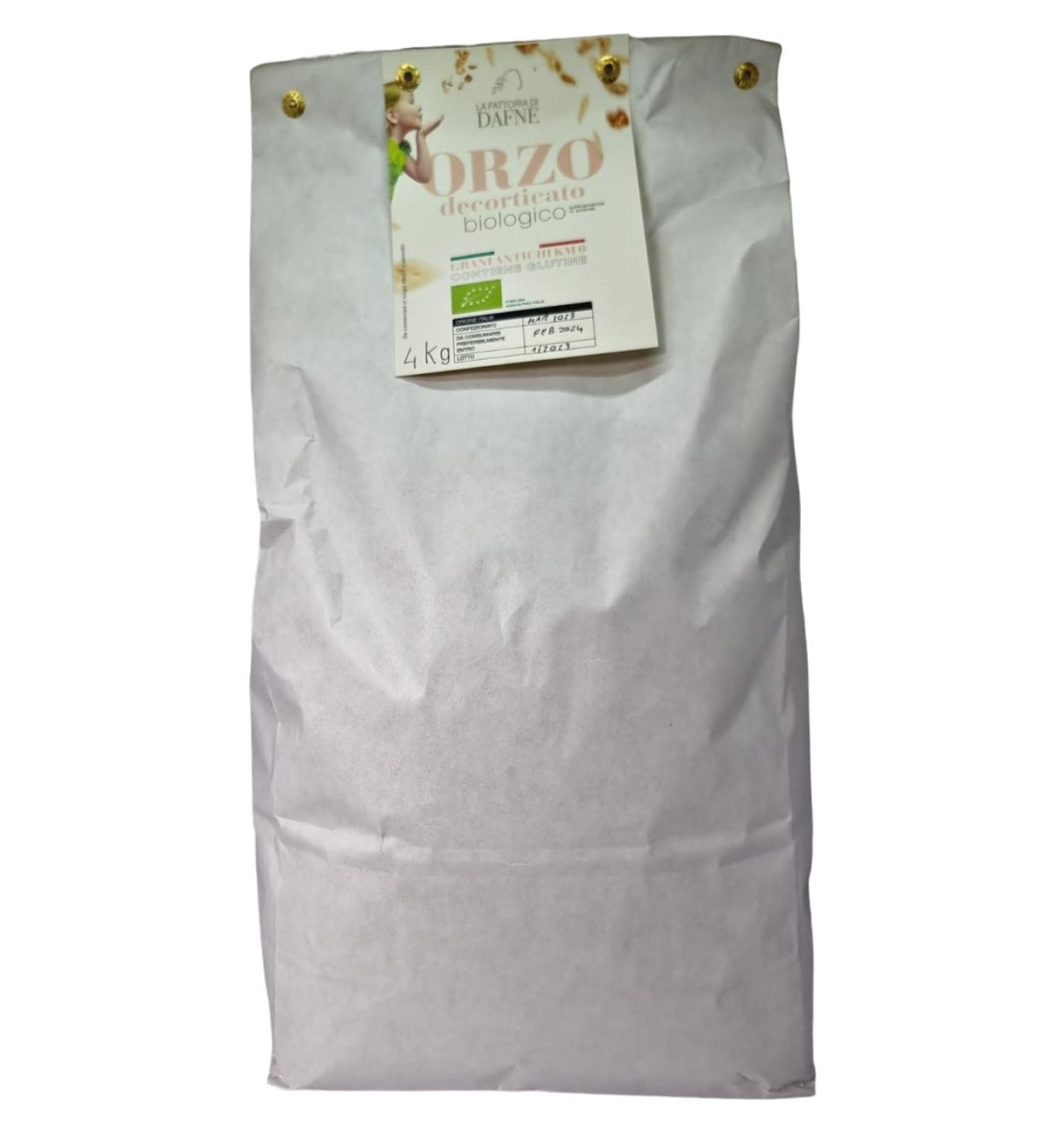 ORGANIC HULLED BARLEY ANCIENT CEREALS PRODUCTION IN ITALY PACK 1 PACK OF 4KG - Buy Online on GoSupps.com
