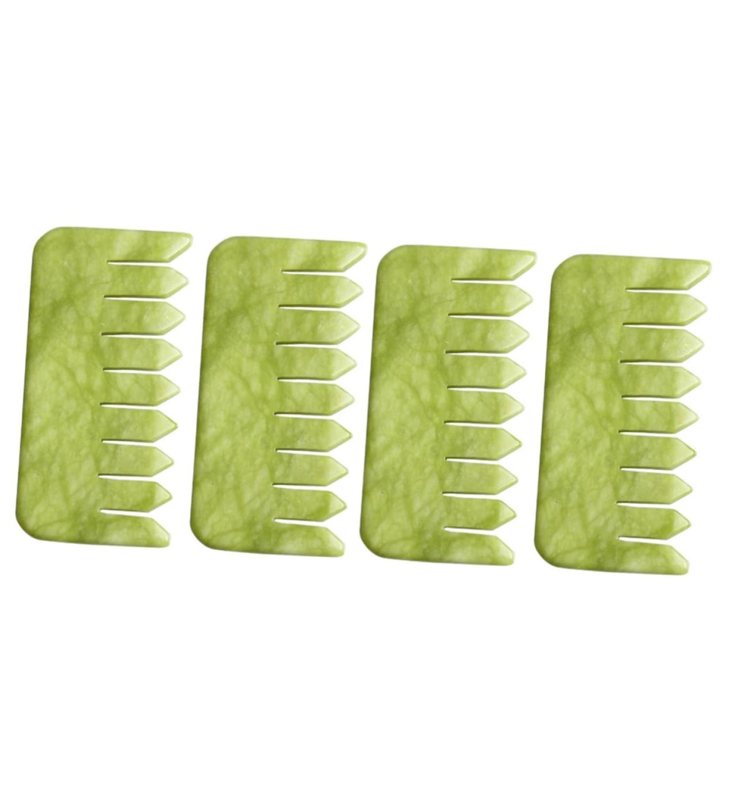JECOMPRIS Jade Massage Roller & Gua Sha Set - 4-Piece Natural Skin Care Tools for Face & Hair - International Shipping Available - Buy Online on GoSupps.com