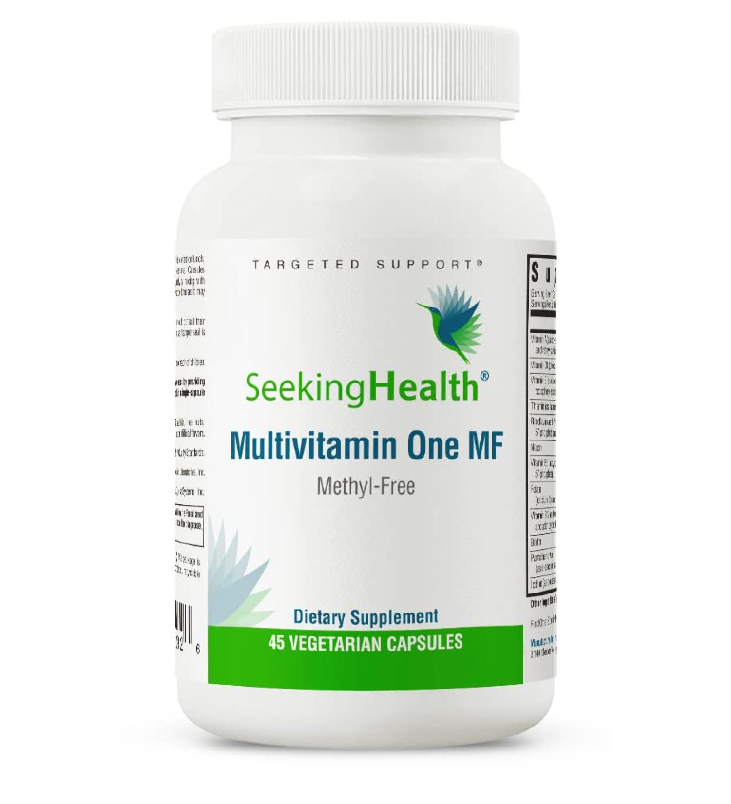 Seeking Health Multivitamin One MF - Methyl-Free B12 & Folinic Acid - MTHFR Support - 45 Vegetarian Capsules - Buy Online on GoSupps.com