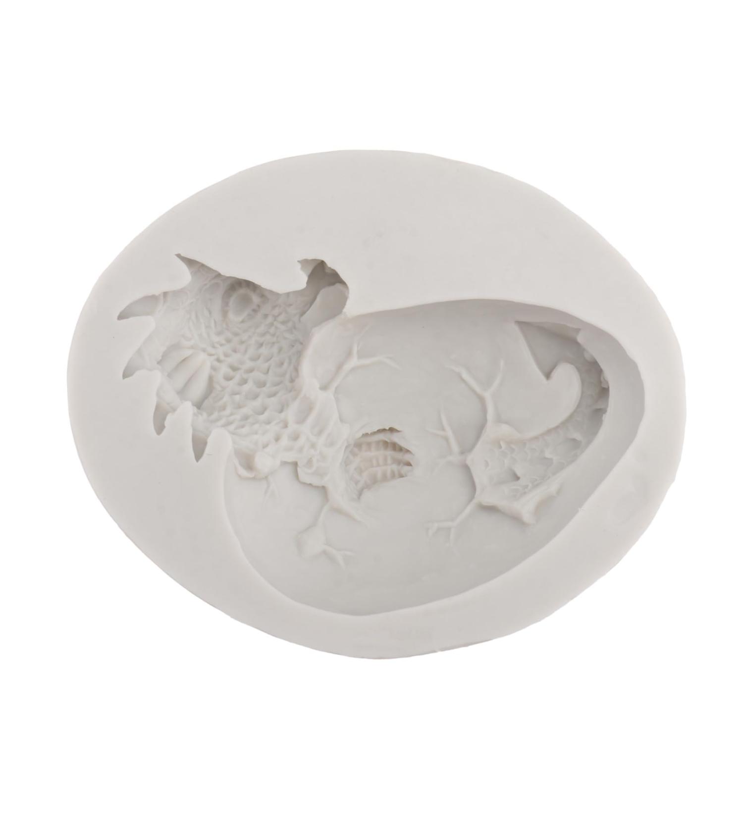 EXCEART Easter Candle Molds Clay Making Tools Easter Dessert Easter Egg Mould Easter Jelly Cupcake Topper Decorating Polymer Silicone Dragon Candy Mold Easter Snack Mousse Chocolate White - Buy Online on GoSupps.com