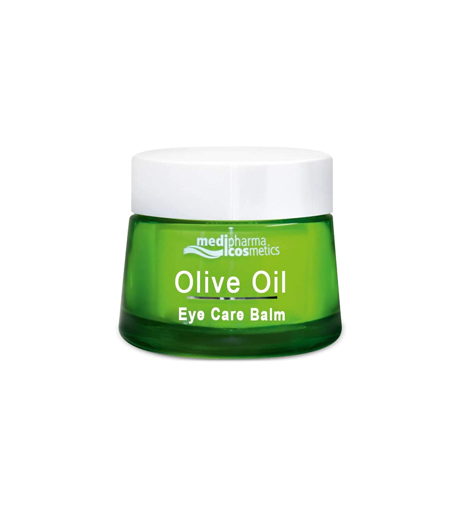 Medipharma Cosmetics Intensive Eye Balm 0.50 Fl Oz - Nourishing Eye Cream with Olive Oil for Firming Skin, Reducing Wrinkles & Dark Circles - Made in Germany for Women & Men - Buy Online on GoSupps.com