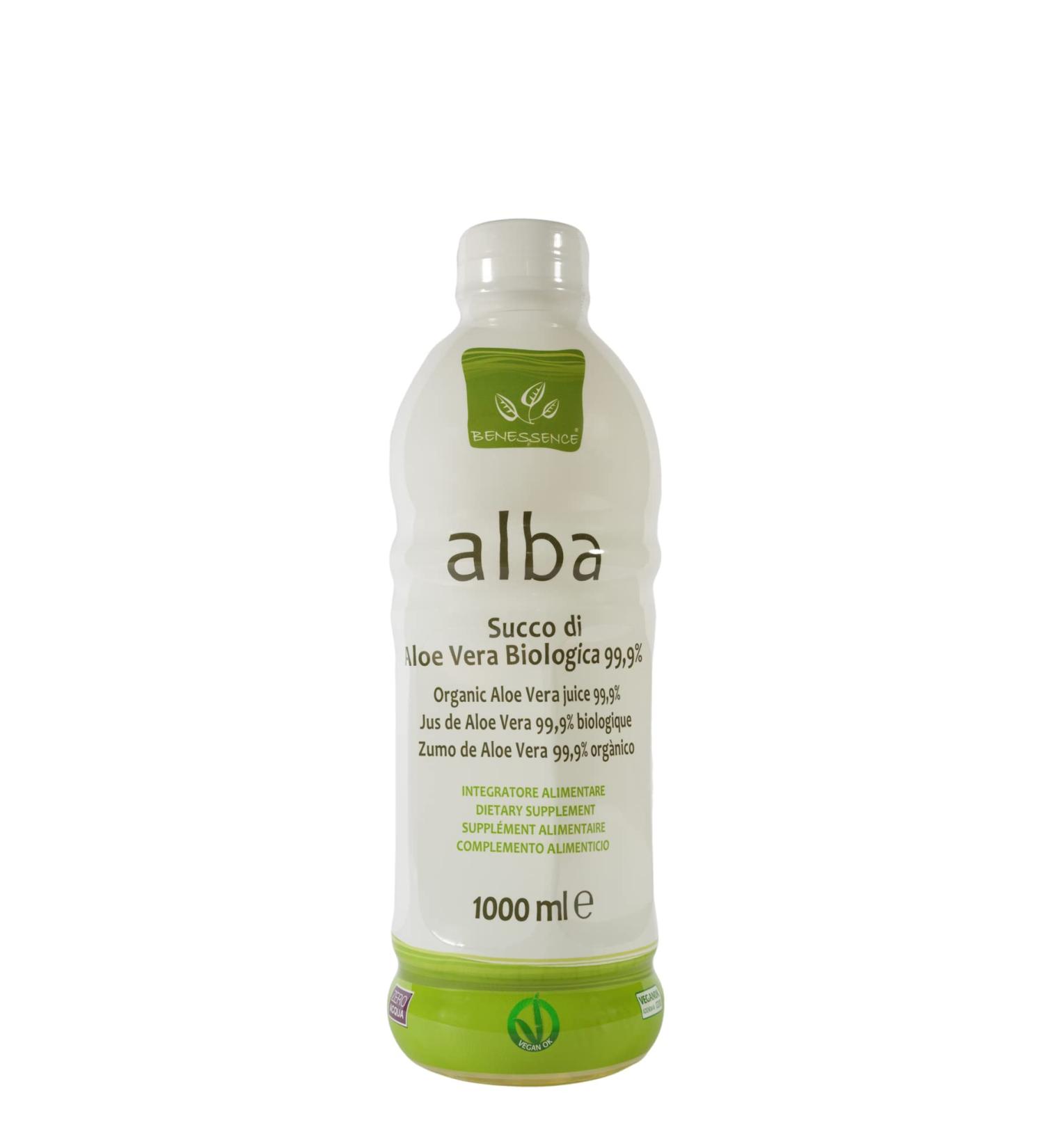  Benessence Benessence - 99.9% Organic Aloe Vera Drinking Juice - 1000 ml - Buy Online on GoSupps.com