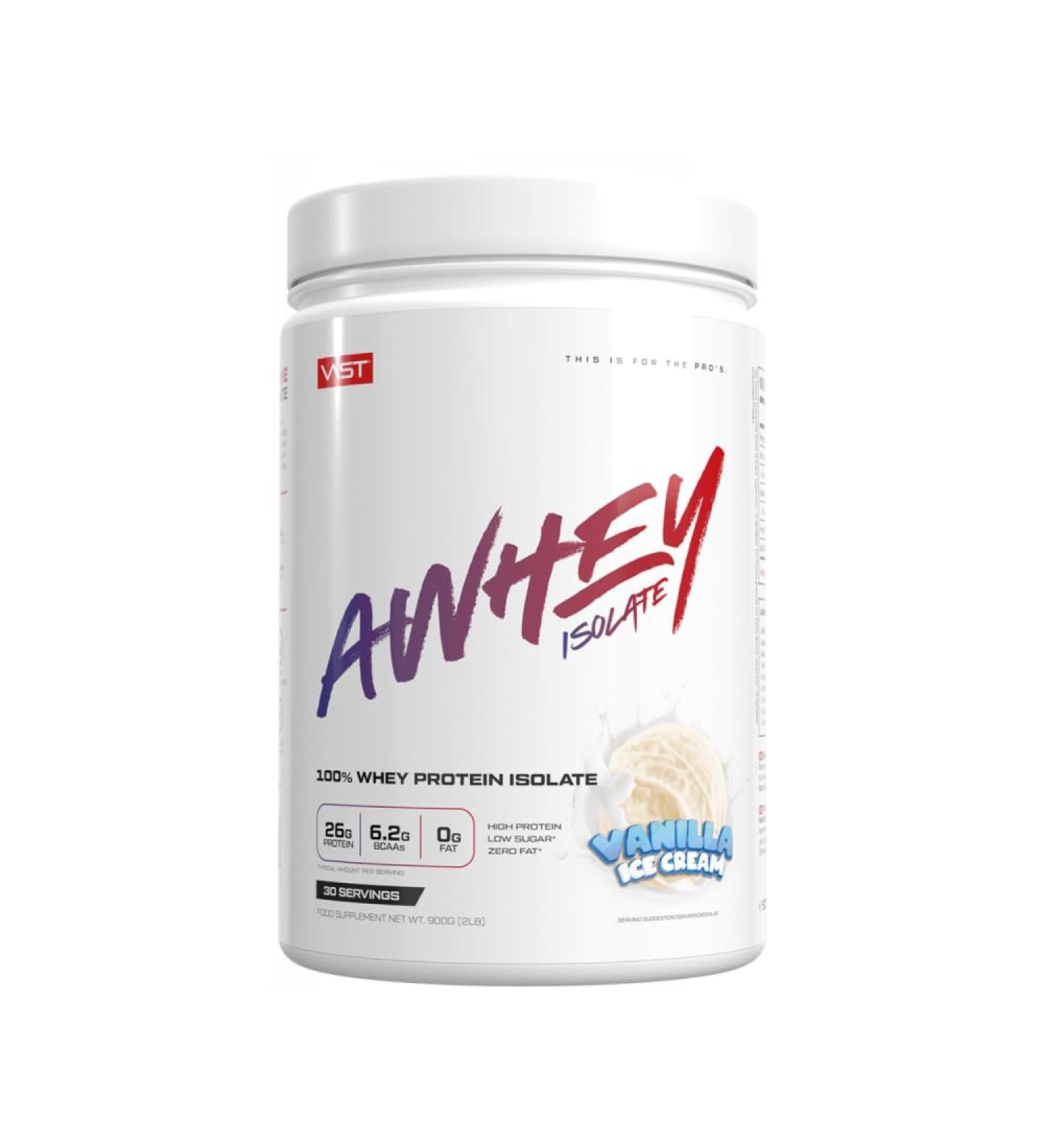 VAST AWhey Isolate (900g) Cr me glac e la vanille - Prot ines - Isolat de prot ines de lactos rum