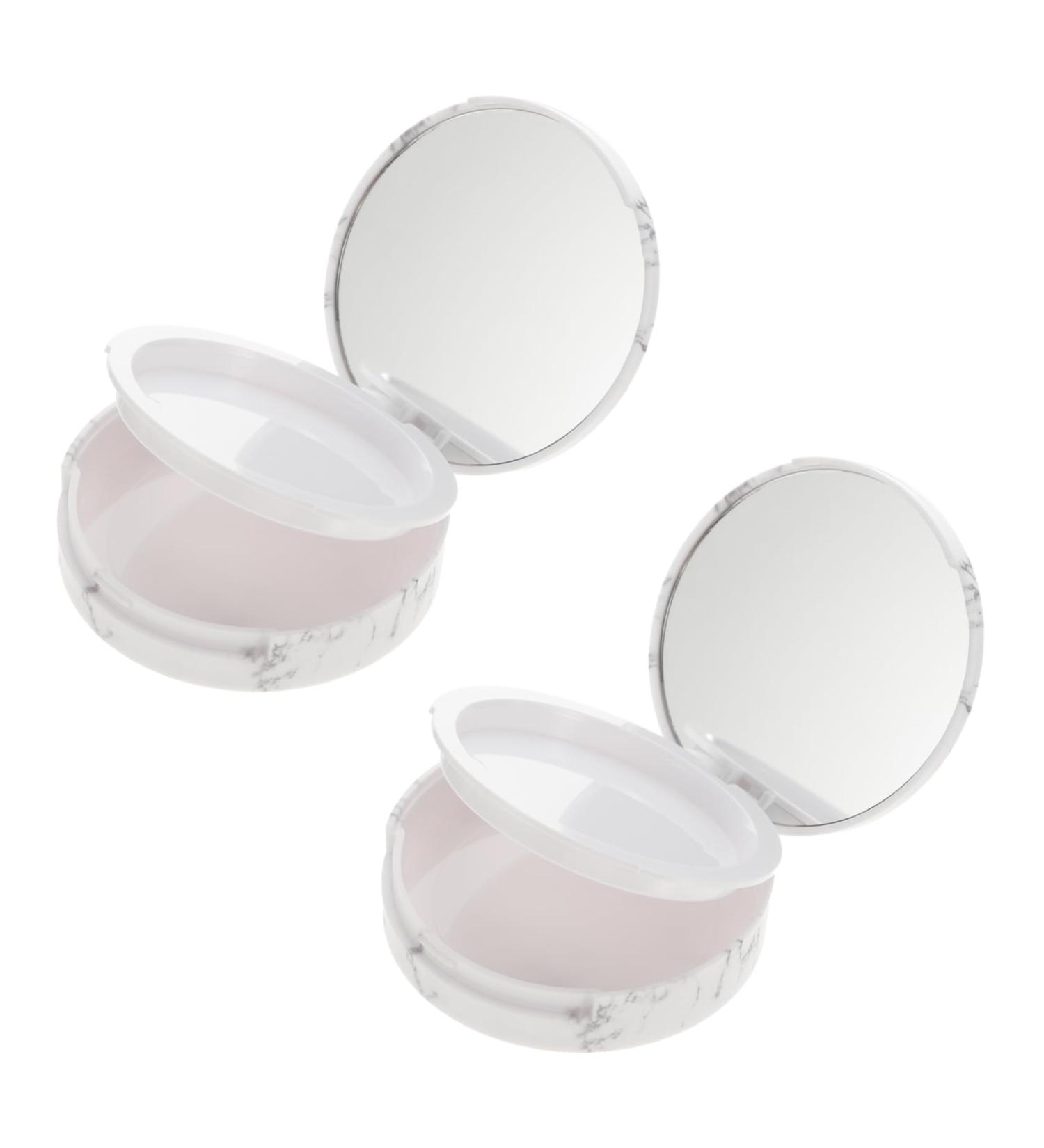 Healeved 2pcs Storage Box Travel Cosmetic Containers Powder Case for Travel Powder Puff Holder 1 g (Pack of 1) Assorted Color - Buy Online on GoSupps.com