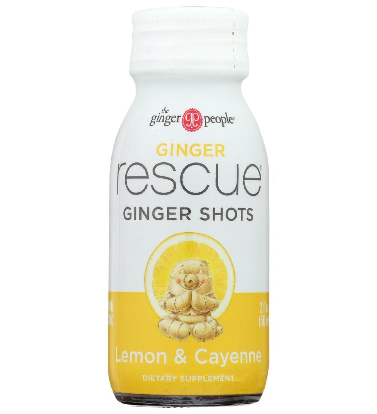 Rescue Ginger Shots Lemon & Cayenne 2 oz (1 Item only) - Buy Online on GoSupps.com