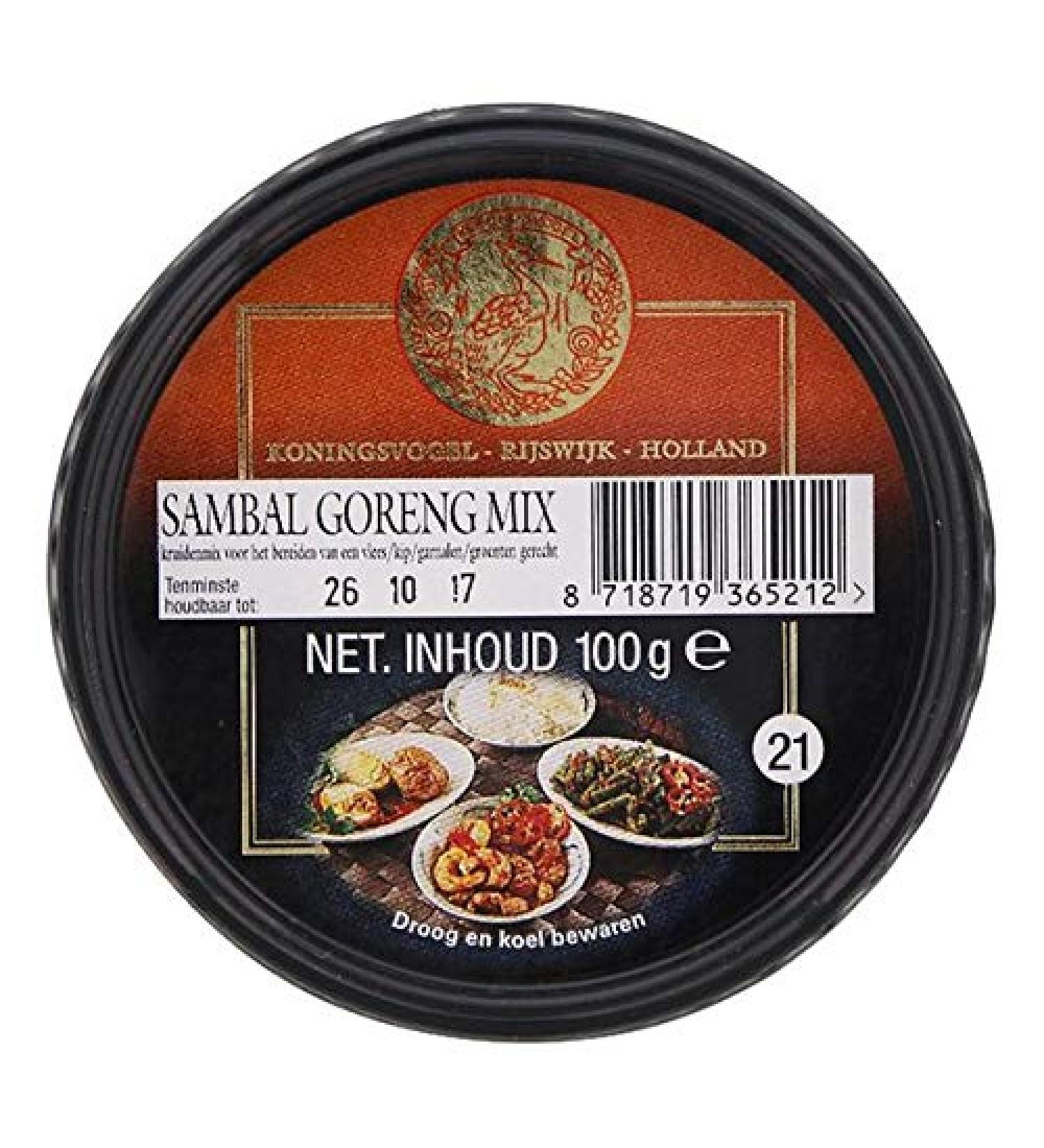 Koningsvogel King Bird Boemboe Sambal Goreng Mix - Container of 100 g
