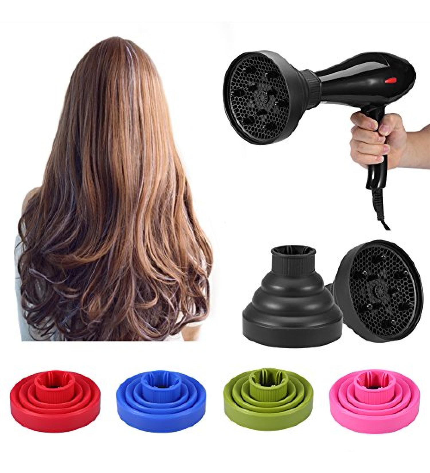 Foldable Hair Dryer Diffuser for Curly & Wavy Hair | Quick Dry Volume & Frizz Control Tool - Buy Online on GoSupps.com