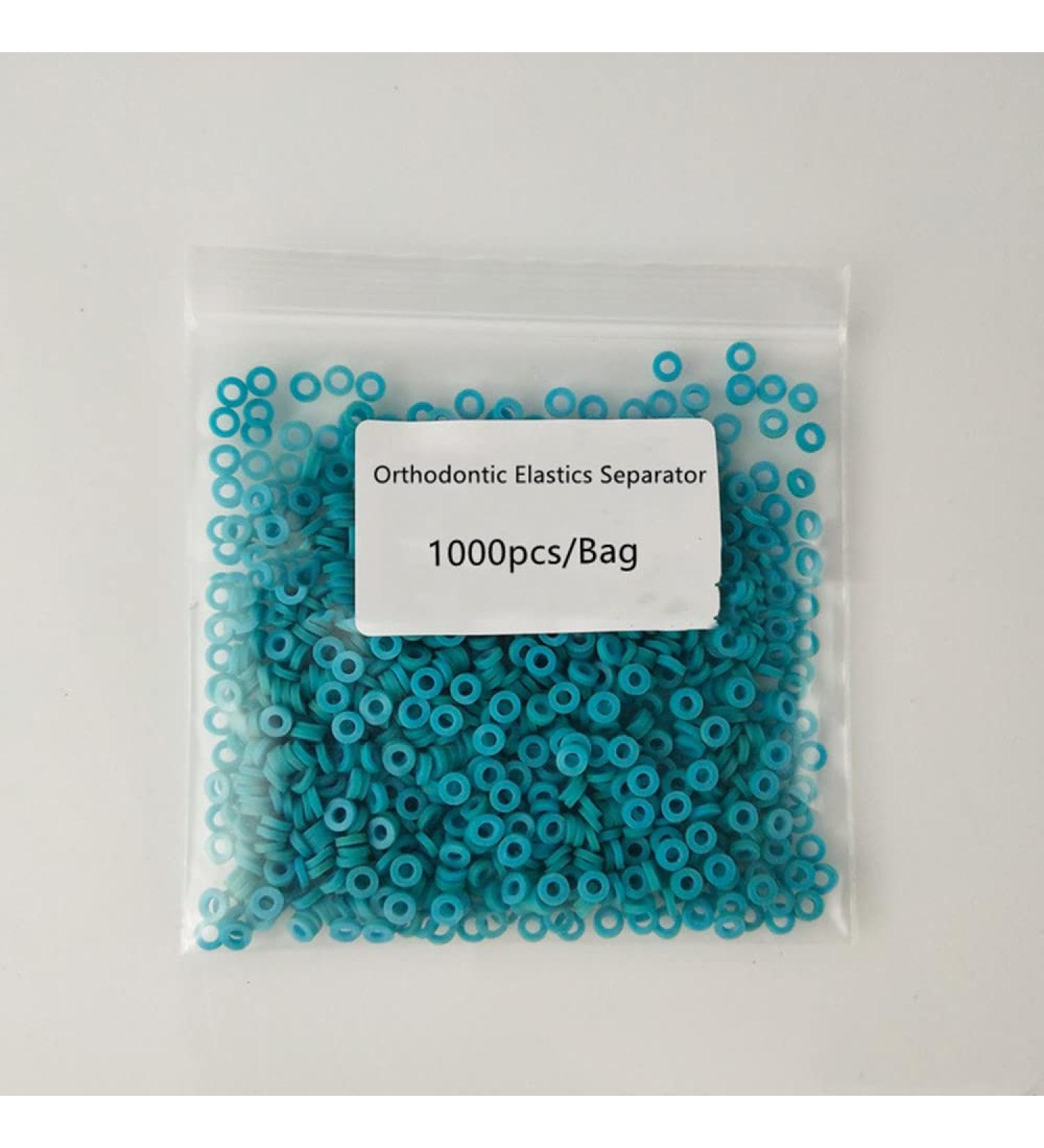 Orthodontic Elastics Separator Tie Bands - 1000pcs Bag of Dental Orthodontic Force Bands - Buy Online on GoSupps.com