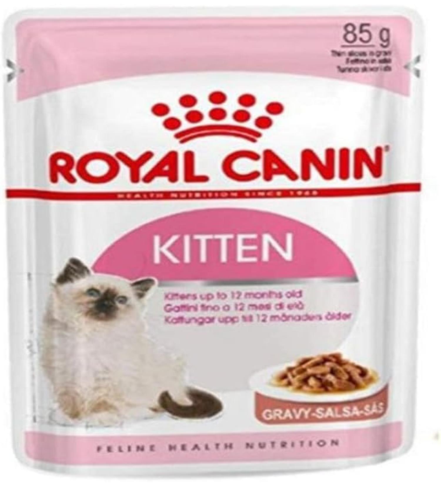 ROYAL CANIN Kitten in Gravy Wet Food 85g (Pack of 24) - Buy Online on GoSupps.com