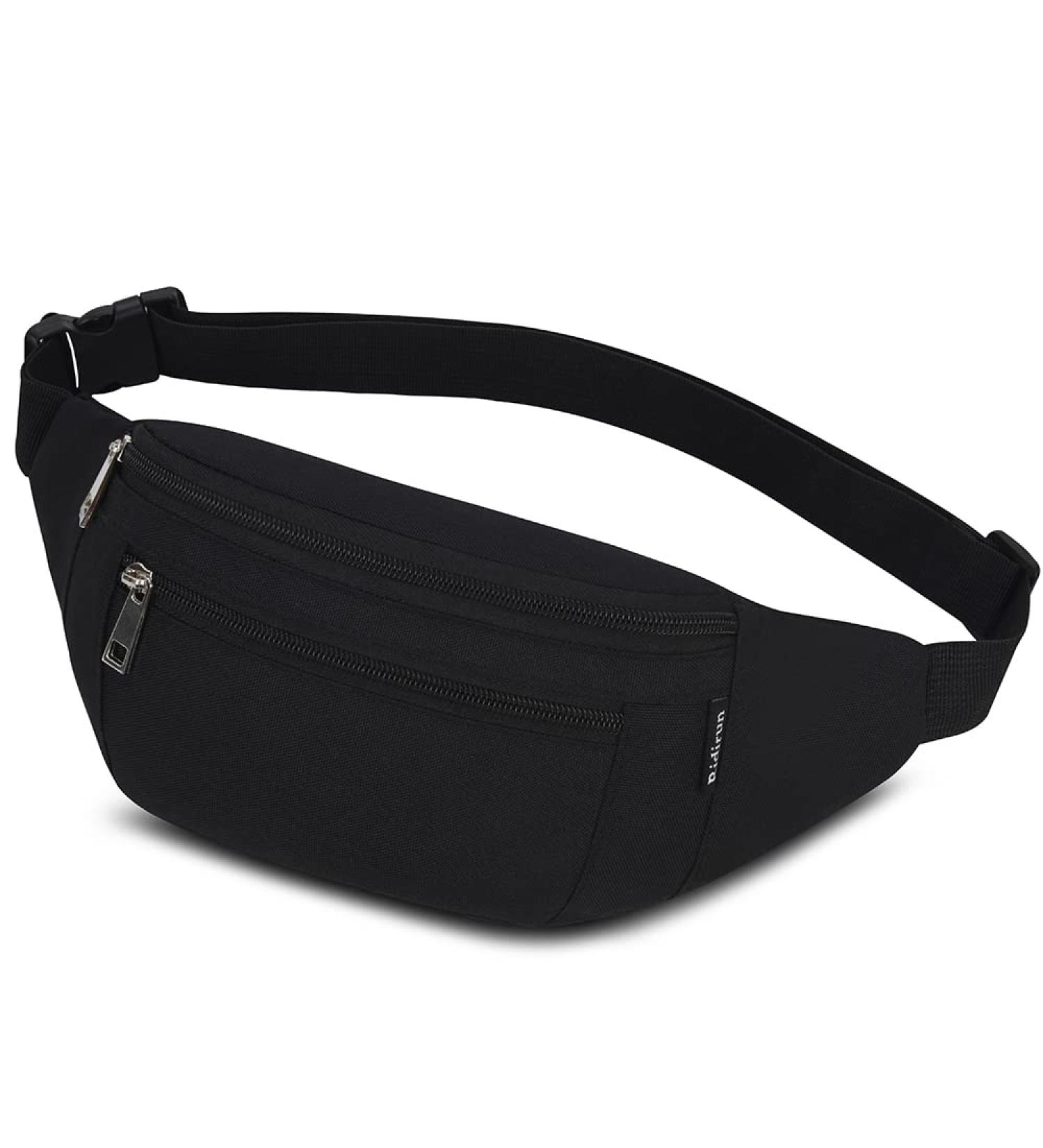 Bawnbag Waterproof Belt Pocket Hip Bag - Outdoor Cell Phone Bag for Men & Women Ideal for Camping Hiking Running & Fitness (Black) - Buy Online on GoSupps.com