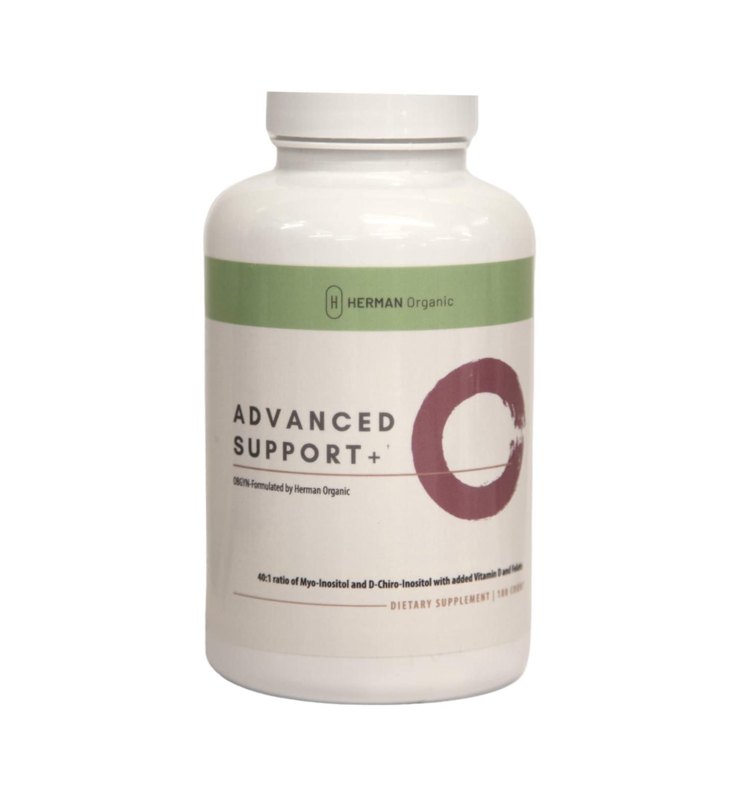 Herman Organic Myo-Inositol & D-Chiro Inositol - Hormonal Mood Support for Ovarian & Reproductive Health - 180 Capsules - Buy Online on GoSupps.com