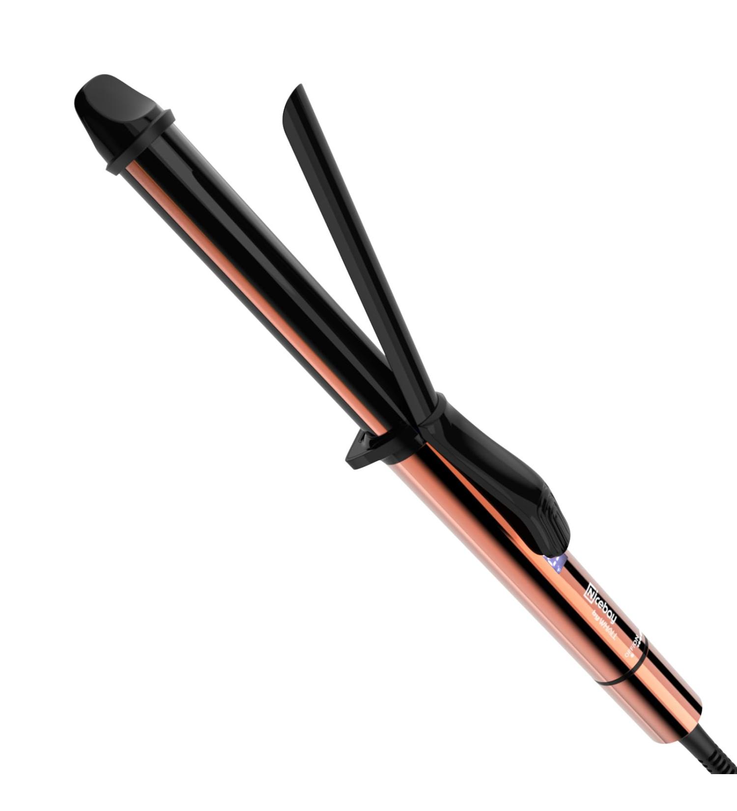 Nicebay 1 Inch Curling Iron - Professional Ceramic Coating Fast Heating to 430 F LED Display Worldwide Voltage 60 Mins Auto Off - Buy Online on GoSupps.com