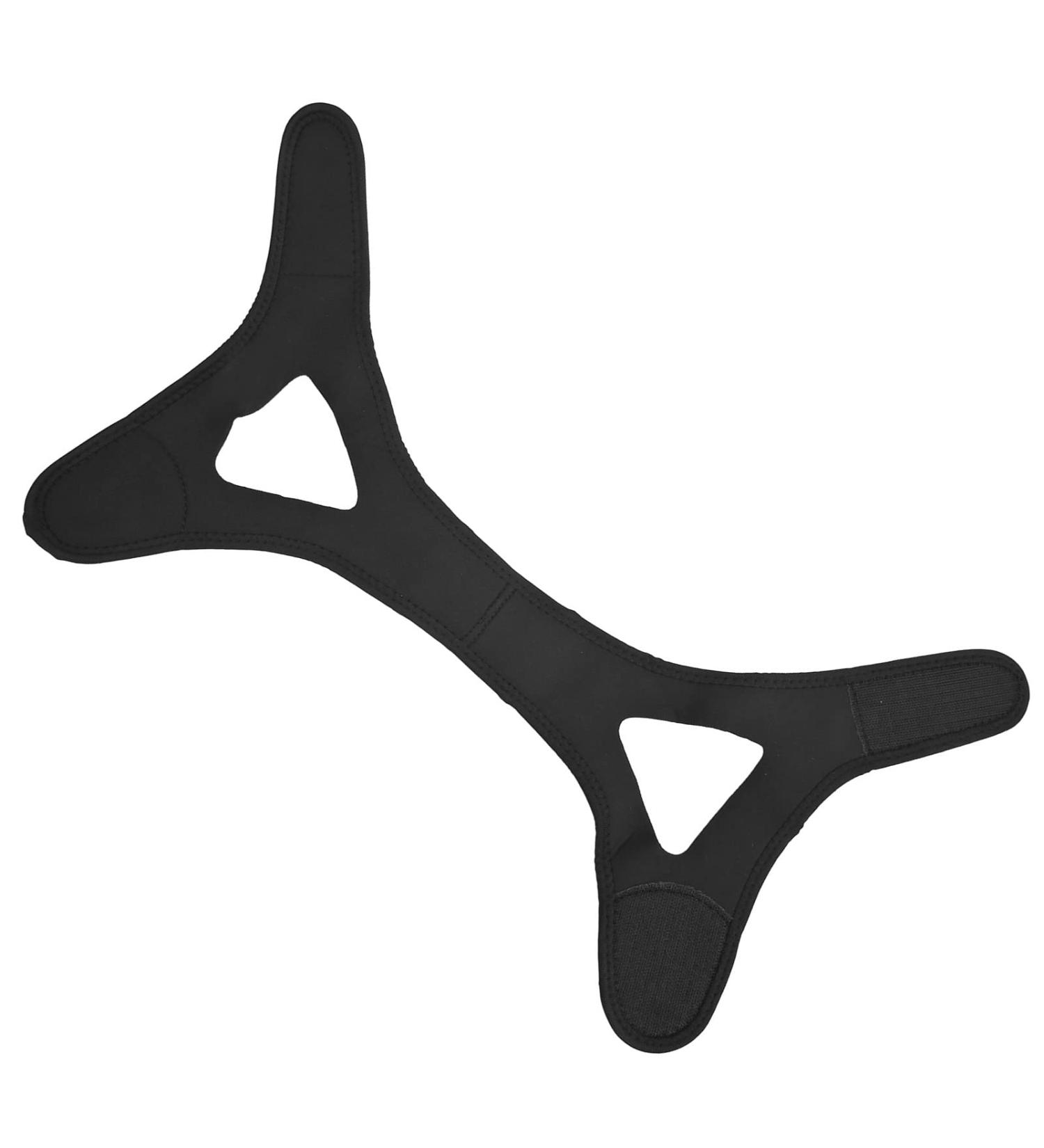 Anti Snoring Chin Strap - Black Head Band for Men - Stop Snoring All Night - Elastic Rubber - Best Gifts - Buy Online on GoSupps.com