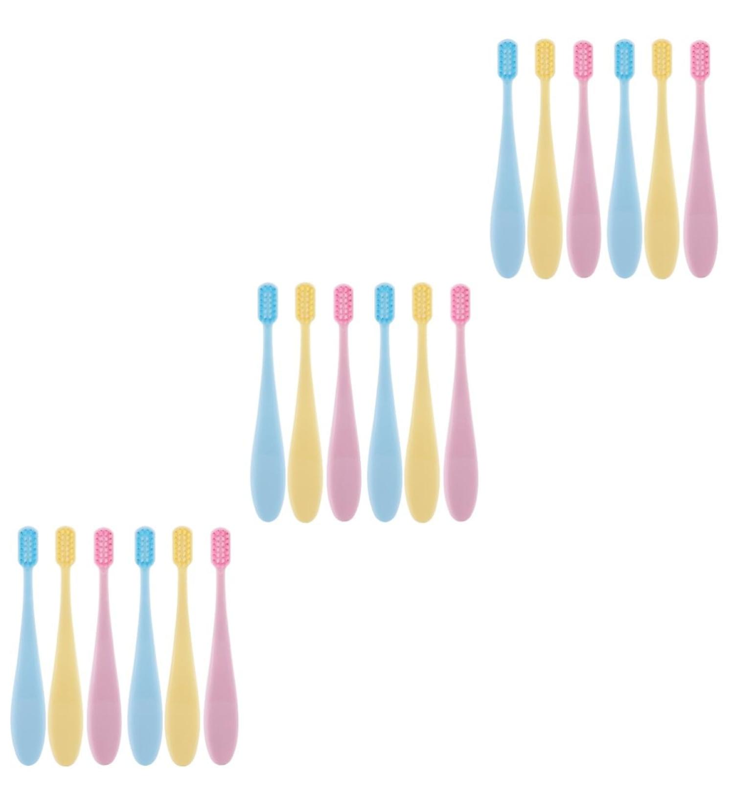 Minkissy 18-Part Hand Cleaning Brush Set | Children's Toothbrushes & Tooth Cleaning Tools | Pearl-Gloss Macaron Design - Buy Online on GoSupps.com