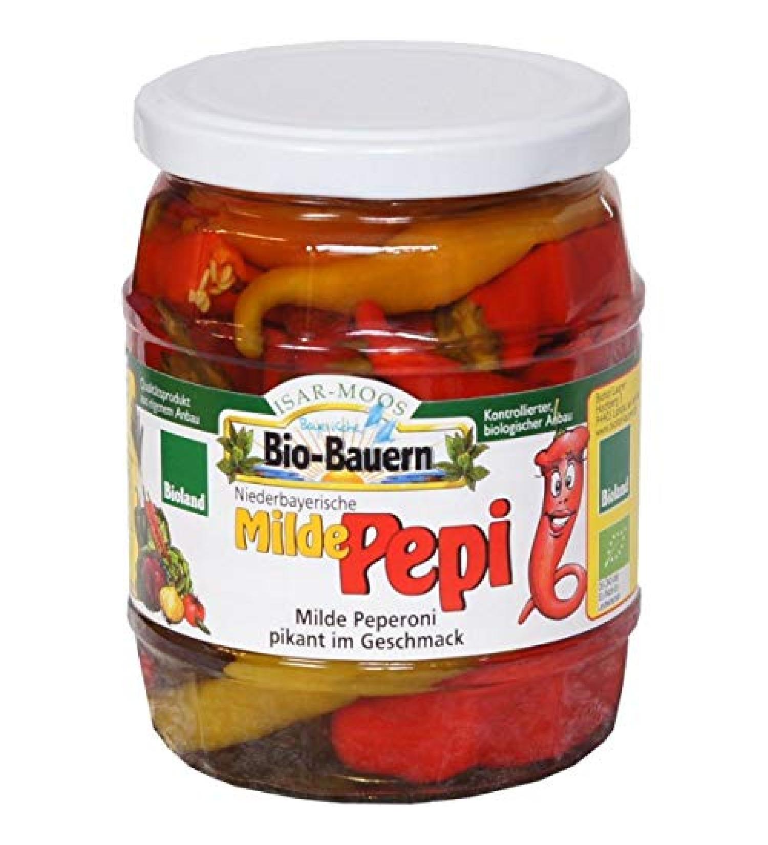 Isar-Moos Mild Peppers from Bavaria in a Jar (480 g) - Organic