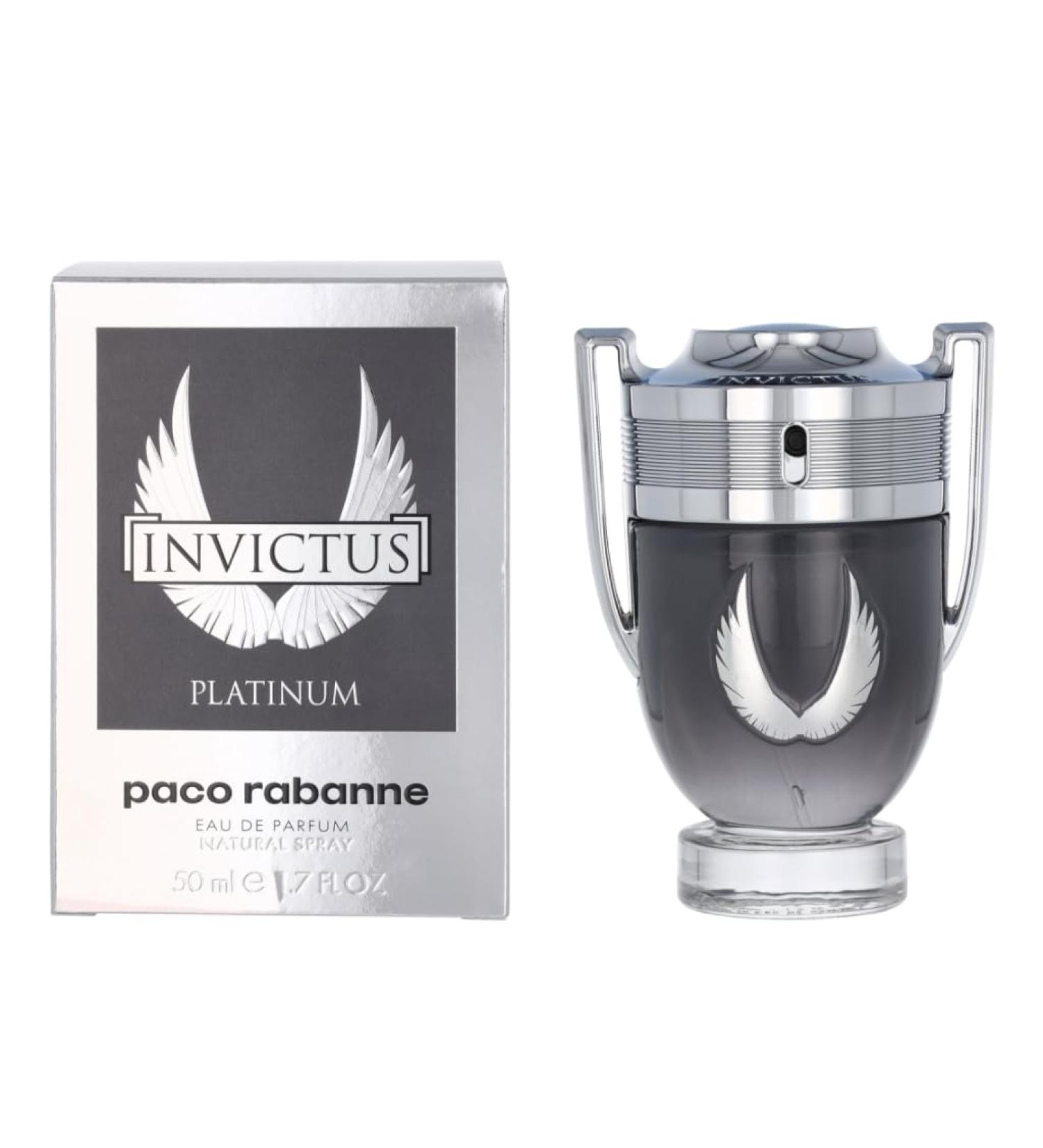 Invictus Platinum by Paco Rabanne for Men 1.7 oz Eau de Parfum Spray Lavender Mint 1.7 Fl Oz (Pack of 1) - Buy Online on GoSupps.com