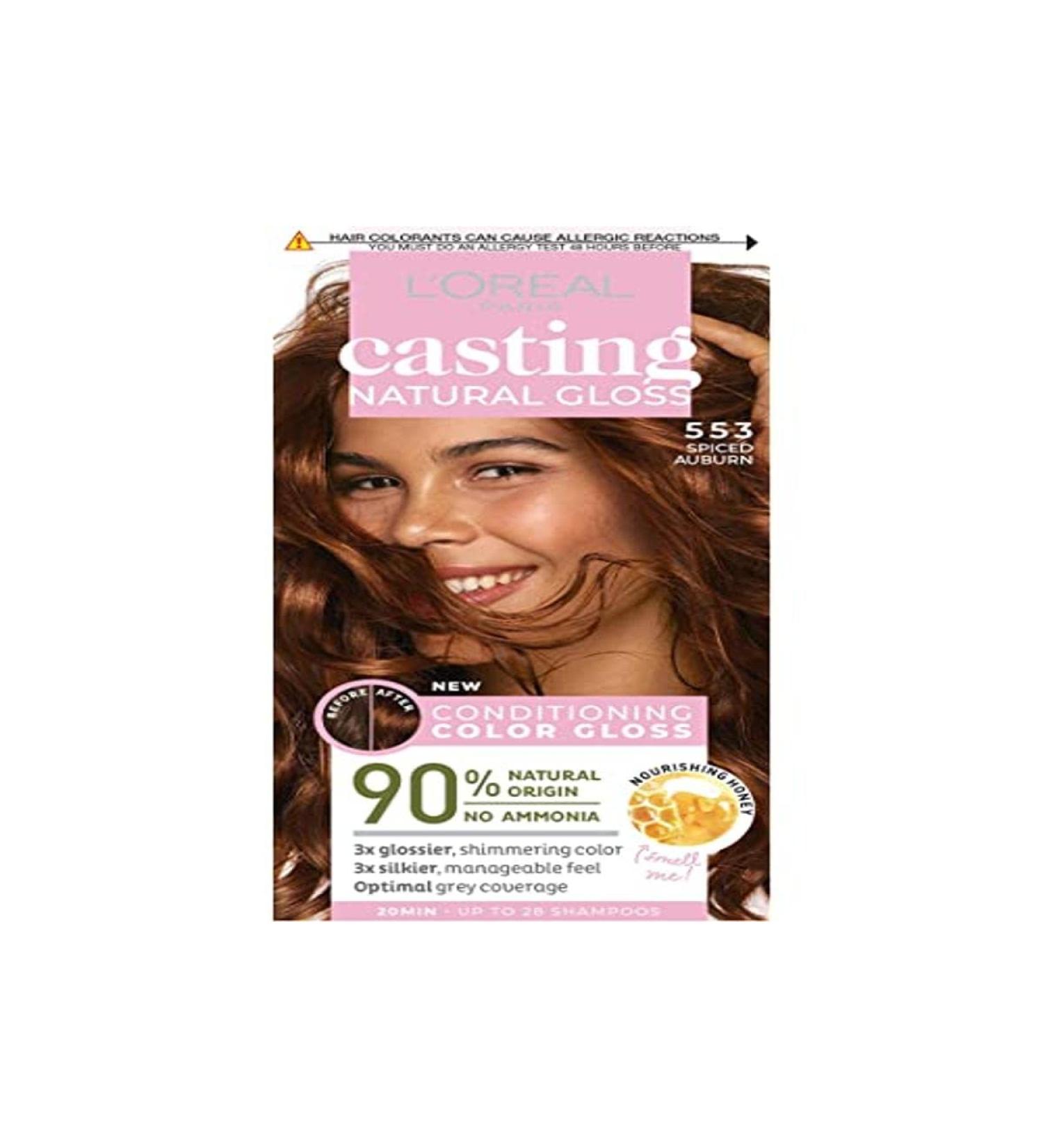 Semi-permanent coloring L'Oreal Make Up Casting Natural Gloss Ammonia-free Nº 553-castaño picante (180 ml)