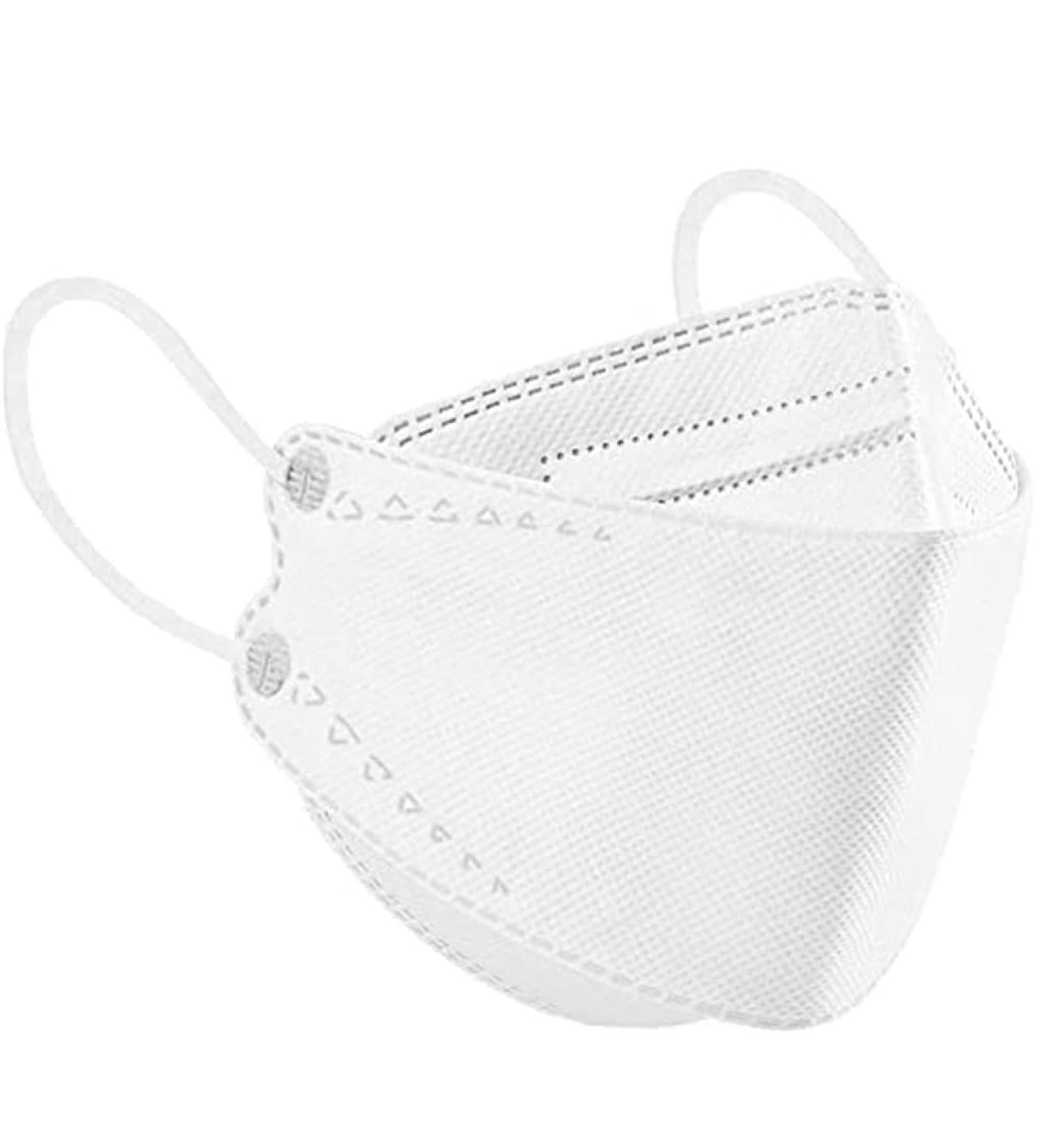 10/50/100Pcs Fish Type Masks for Adults Black/White 4-Layer 3D Protective Disposable Face_Masks with Nose Wire for Women - Buy Online on GoSupps.com