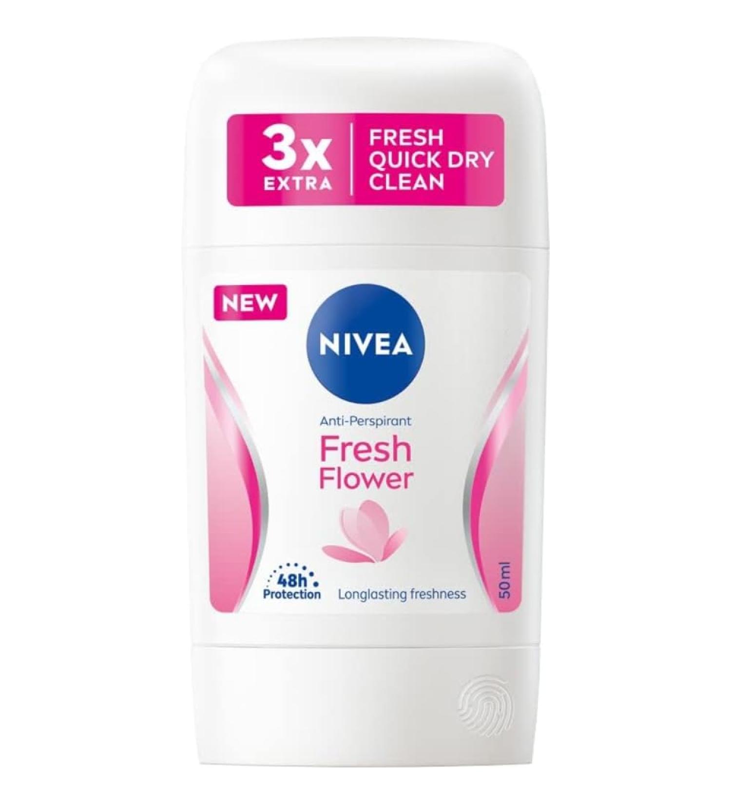  NIVEA NIVEA Fresh Flower 48H Antiperspirant Stick for Women 50ml - Buy Online on GoSupps.com