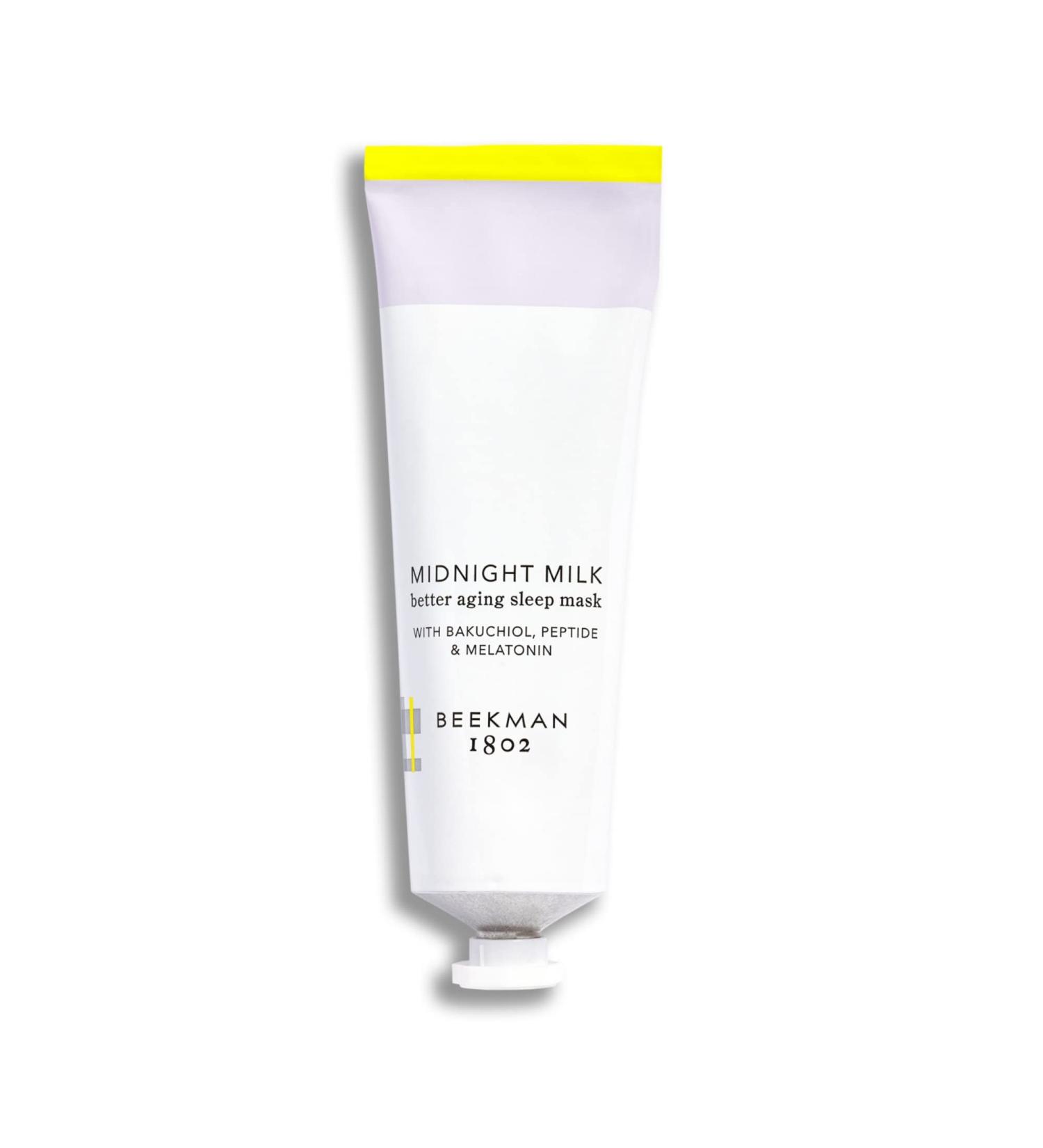 Beekman 1802 Midnight Milk Better Aging Sleep Mask - 2.4 fl oz - With Bakuchiol & Melatonin for Plumper, Youthful Skin - Cruelty Free - Buy Online on GoSupps.com