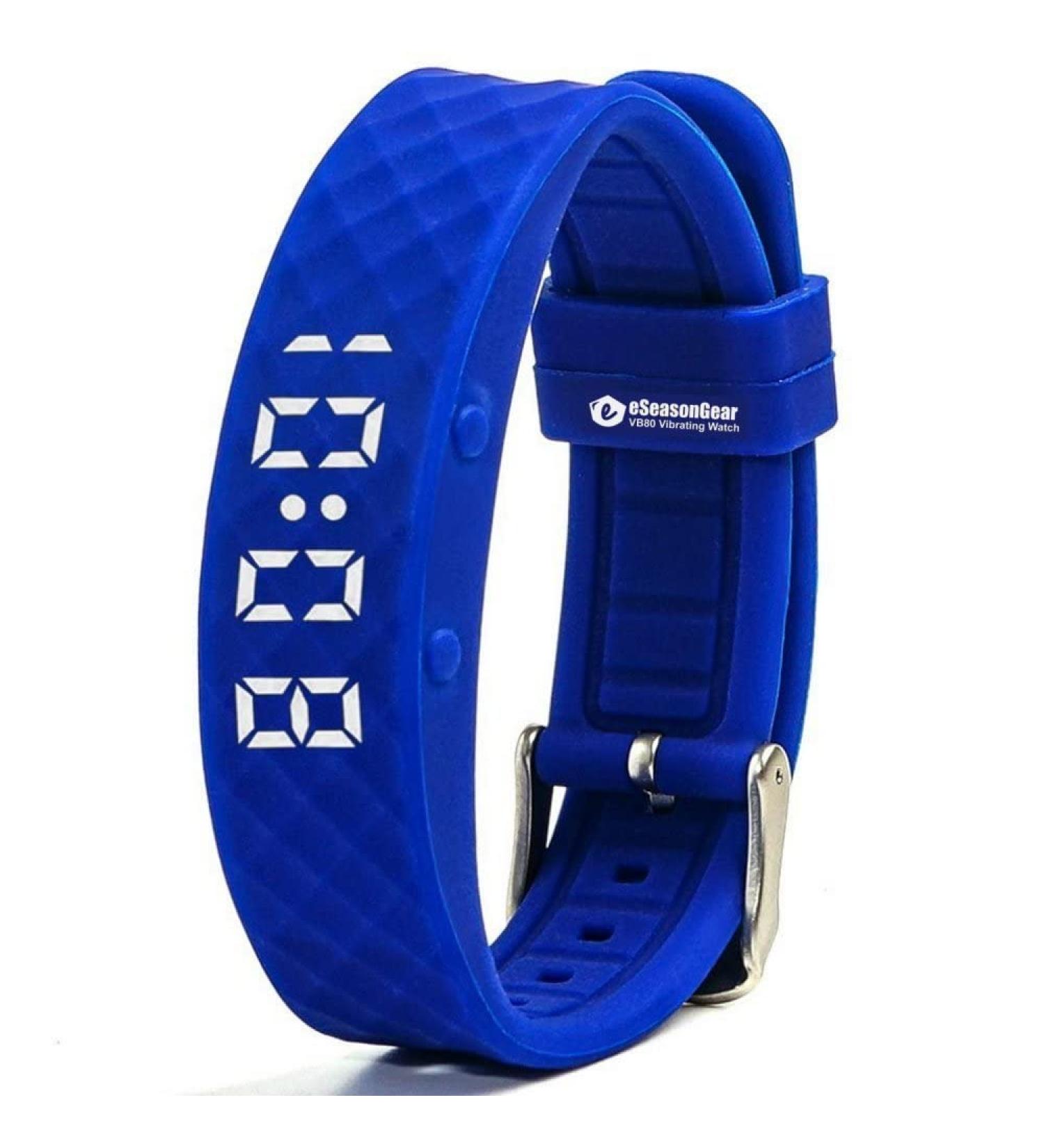 eSeasonGear VB80 8 Alarm Vibrating Watch | Medication Reminder | Blue | Small 4.5-7.5 / Large 6.5-8.5 - Buy Online on GoSupps.com