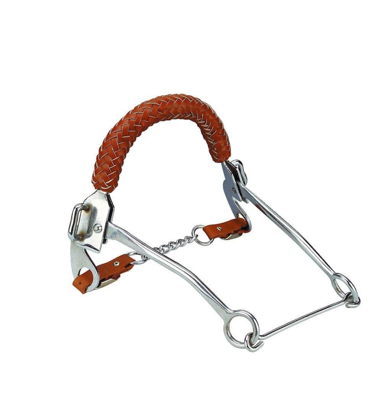 Hackamore with braided noseband warmblood length of the trees: 229 mm