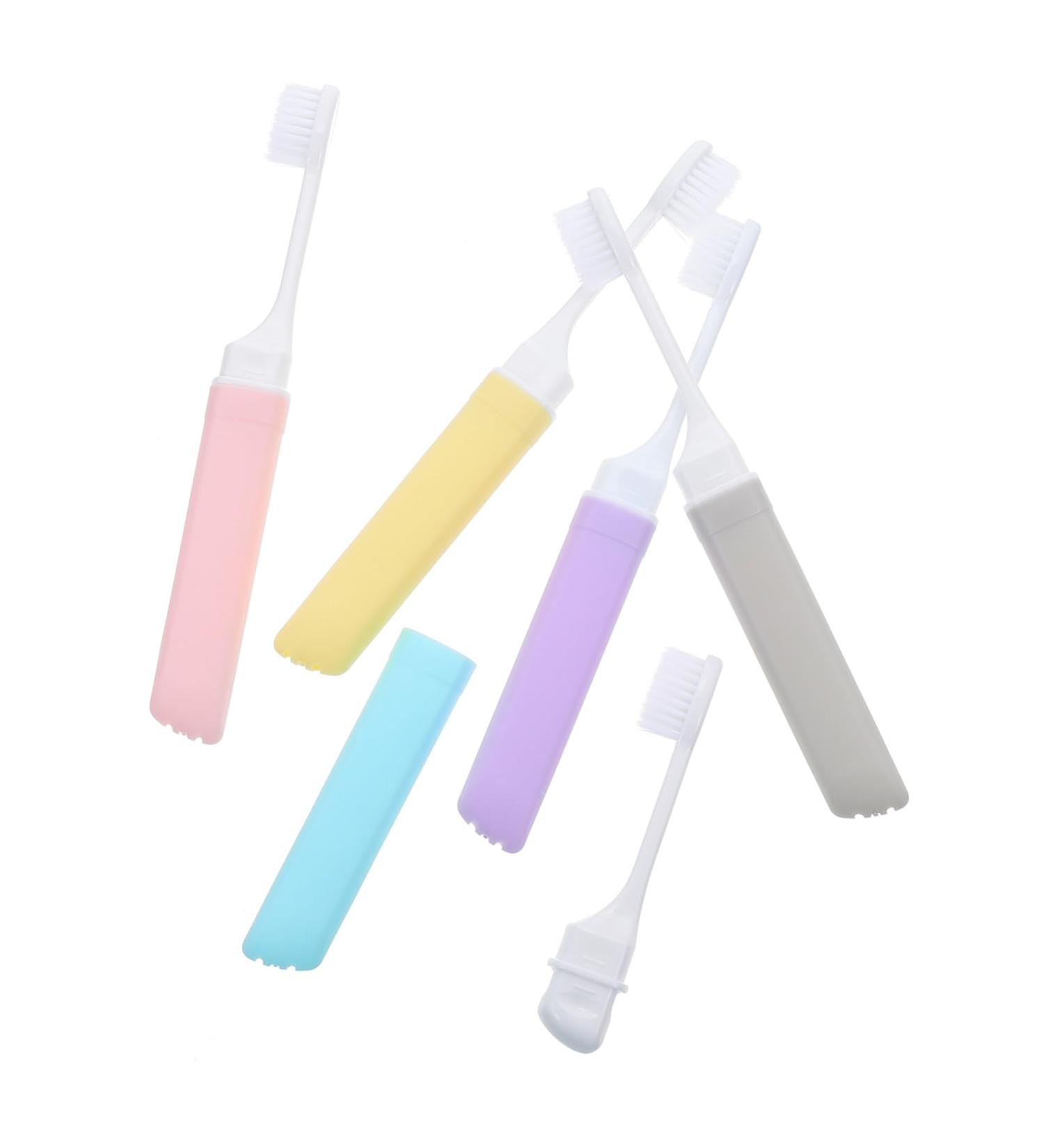 Buy GATUIDA Travel Toothbrush - Soft Foldable & Decorative for Adults | Ideal Travel Oral Care International Shipping Available - Buy Online on GoSupps.com