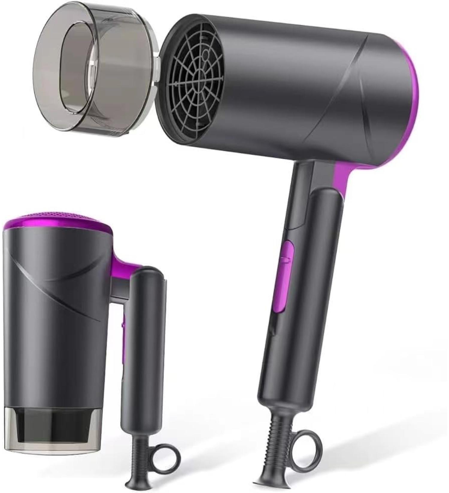 Professional Ionic Hair Dryer Fast Drying Negative Ion Blow Dryer Low Noise Constant Temperature Hair Care for Home Travel Hotel