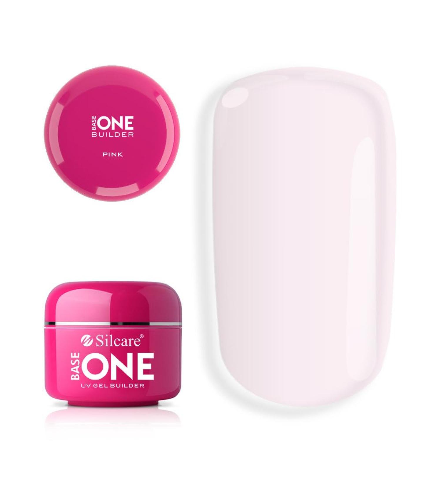 Silcare Base One UV Gel Nails Builder - Pink 15g