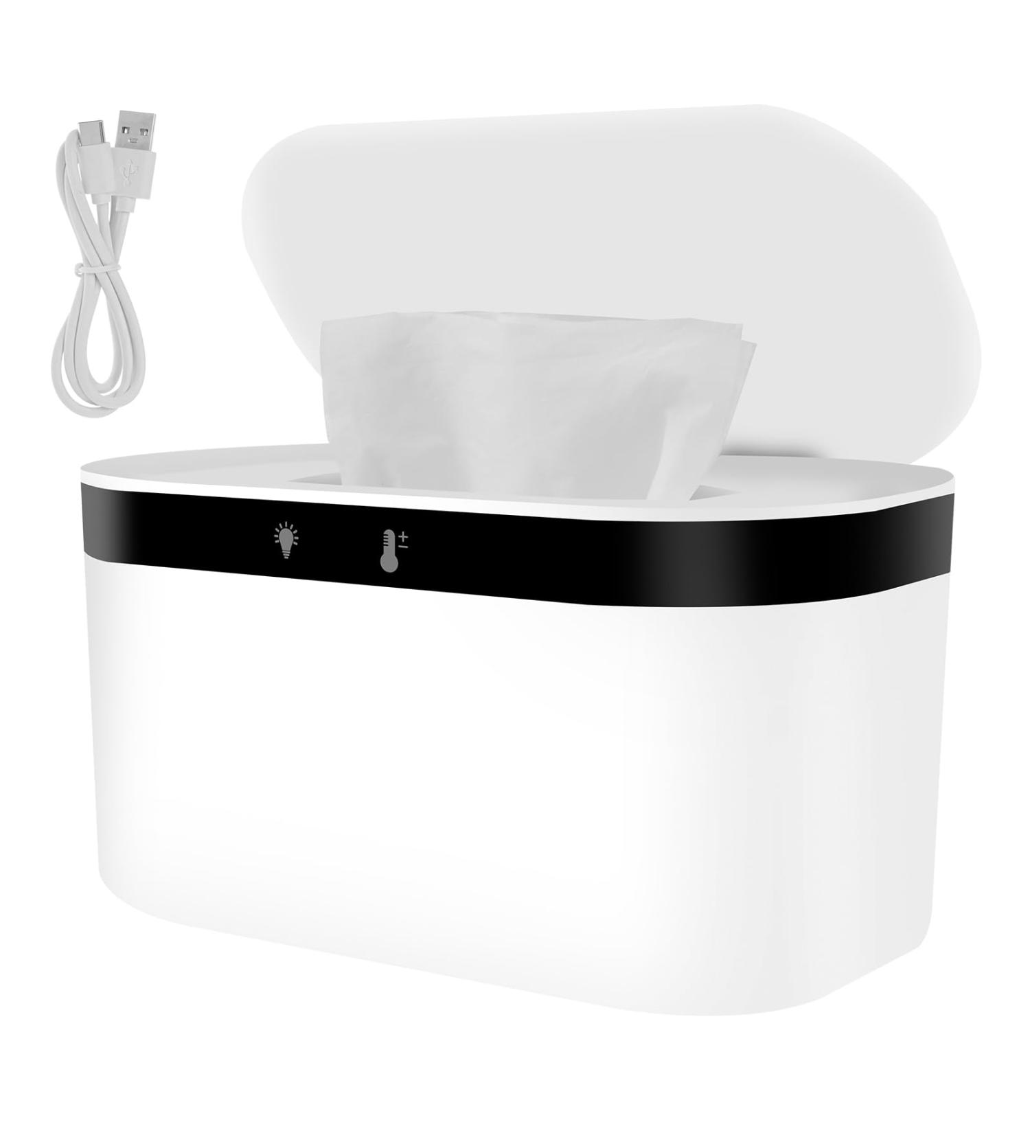 Baby Wipe Warmer USB Plug and Use Wipes Dispenser Warmer with Night Light 3 Modes Adjustable Wet Wipes Warmer Fast Heating Thermostat Diaper Wipe Warmer for Baby Nursery - Buy Online on GoSupps.com